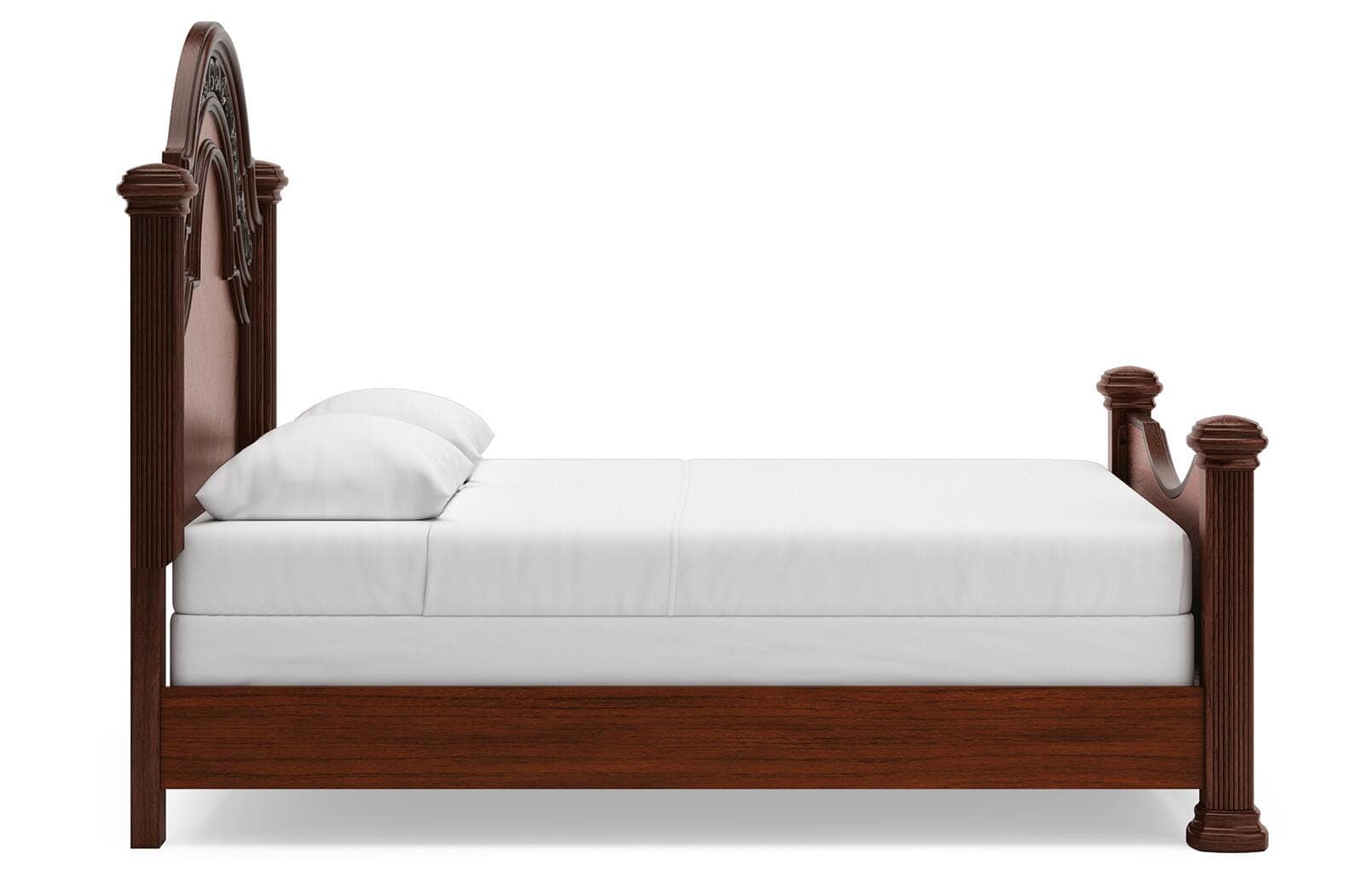 Lavinton Queen Poster Bed — Brown/Beige — view 4
