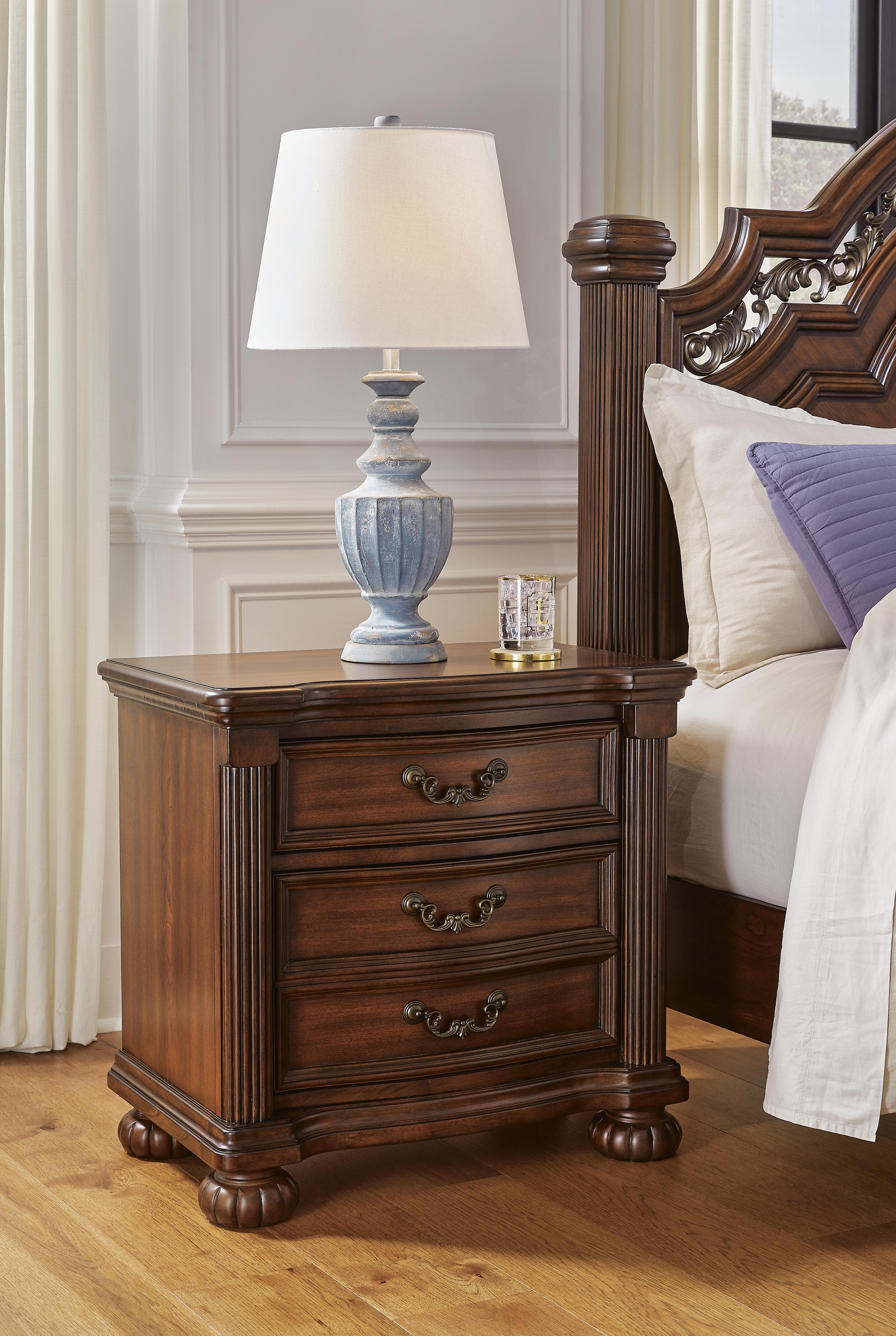 Lavinton Nightstand — Brown/Beige — view 2