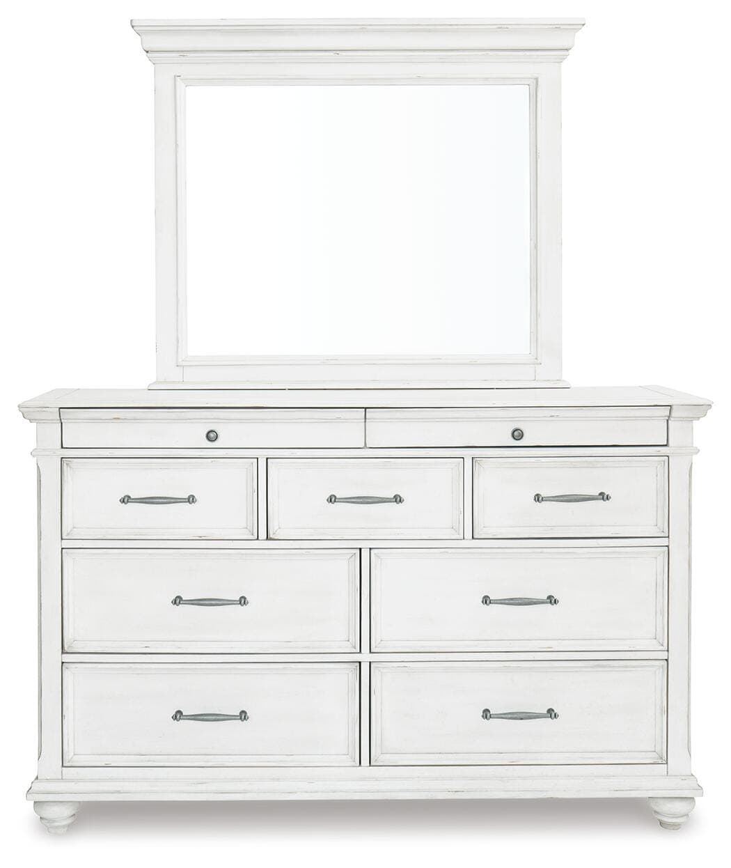 Kanwyn Dresser and Mirror — White — view 3