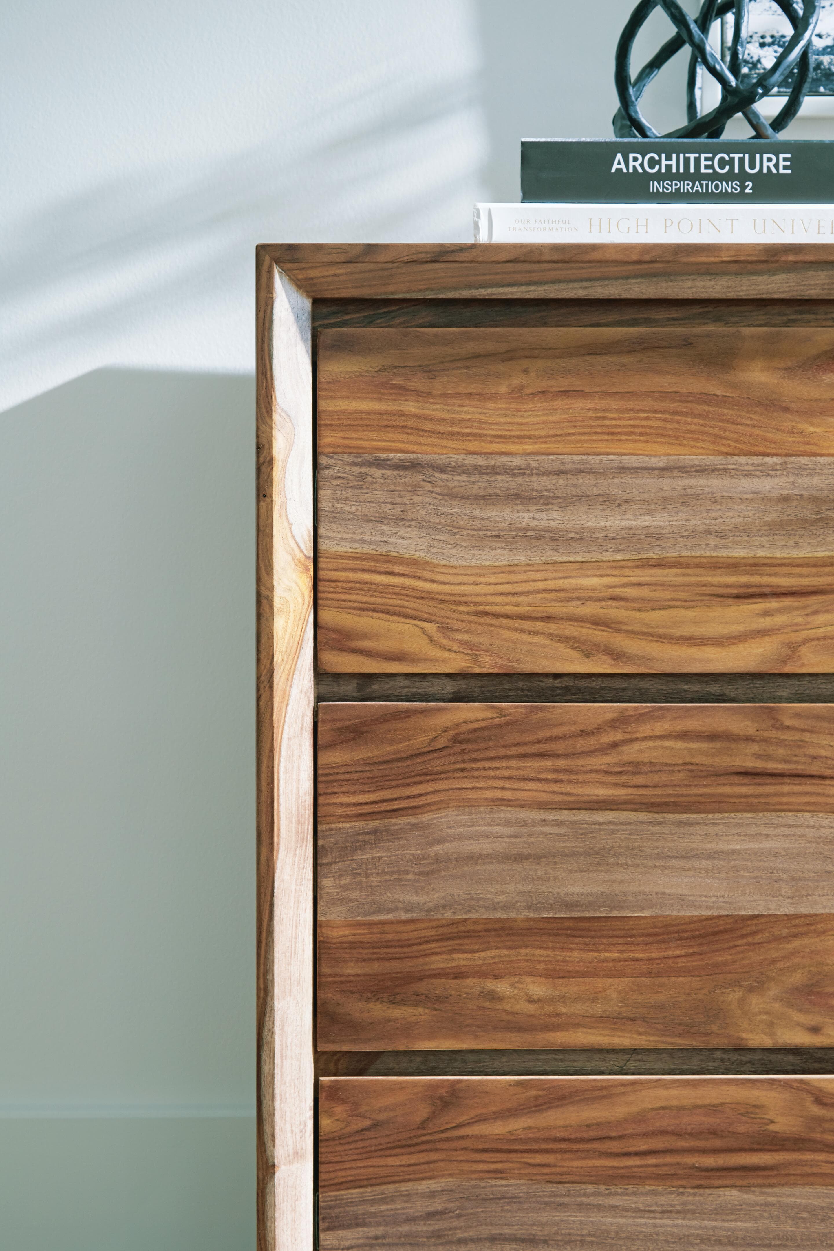 Dressonni Dresser and Mirror — Brown/Beige — view 4