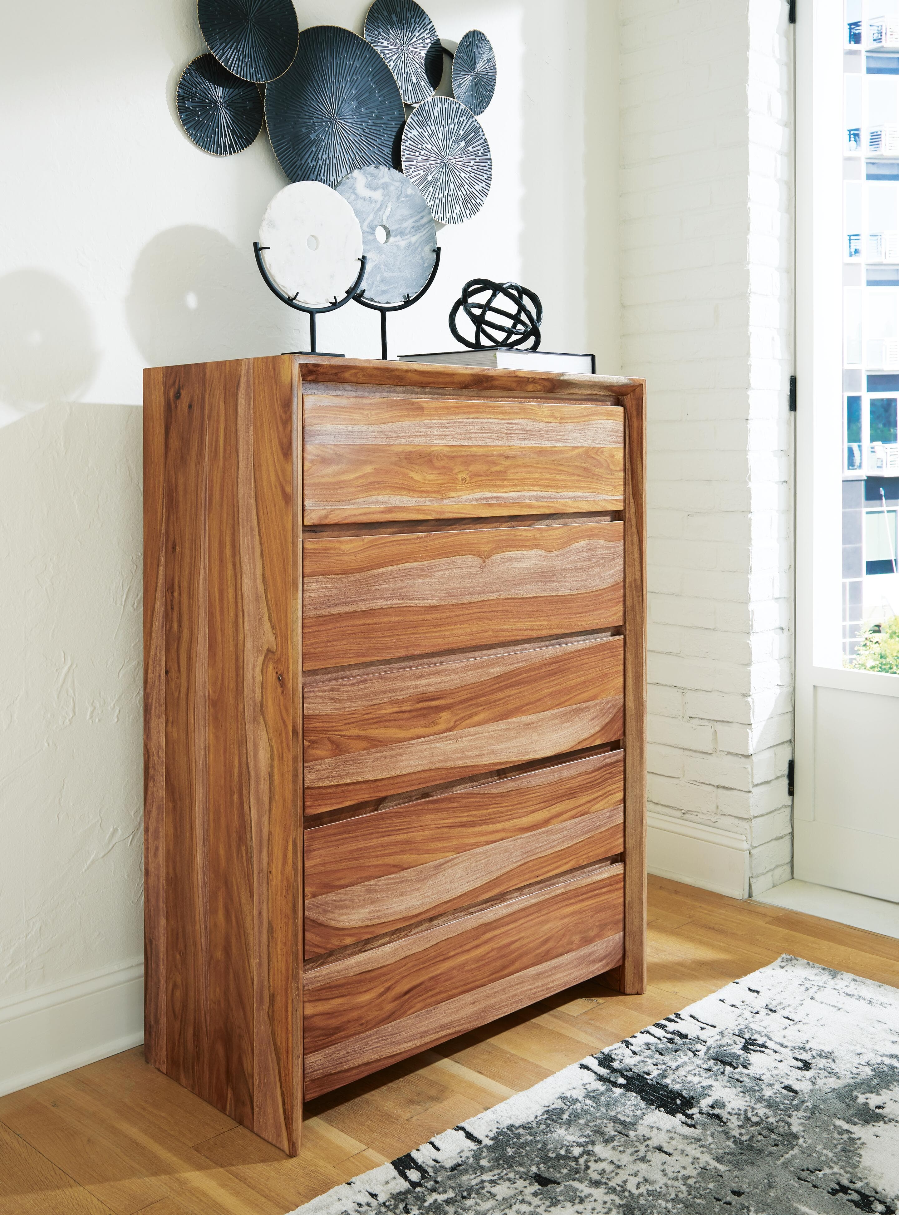 Dressonni Chest of Drawers — Brown/Beige — view 2
