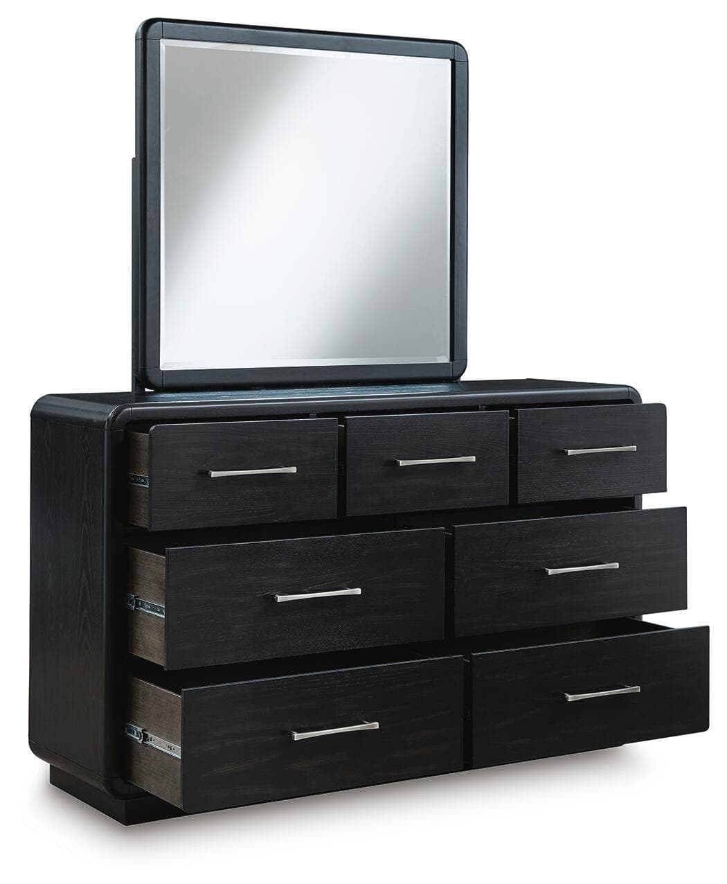Rowanbeck Dresser and Mirror — Black/Gray — view 3