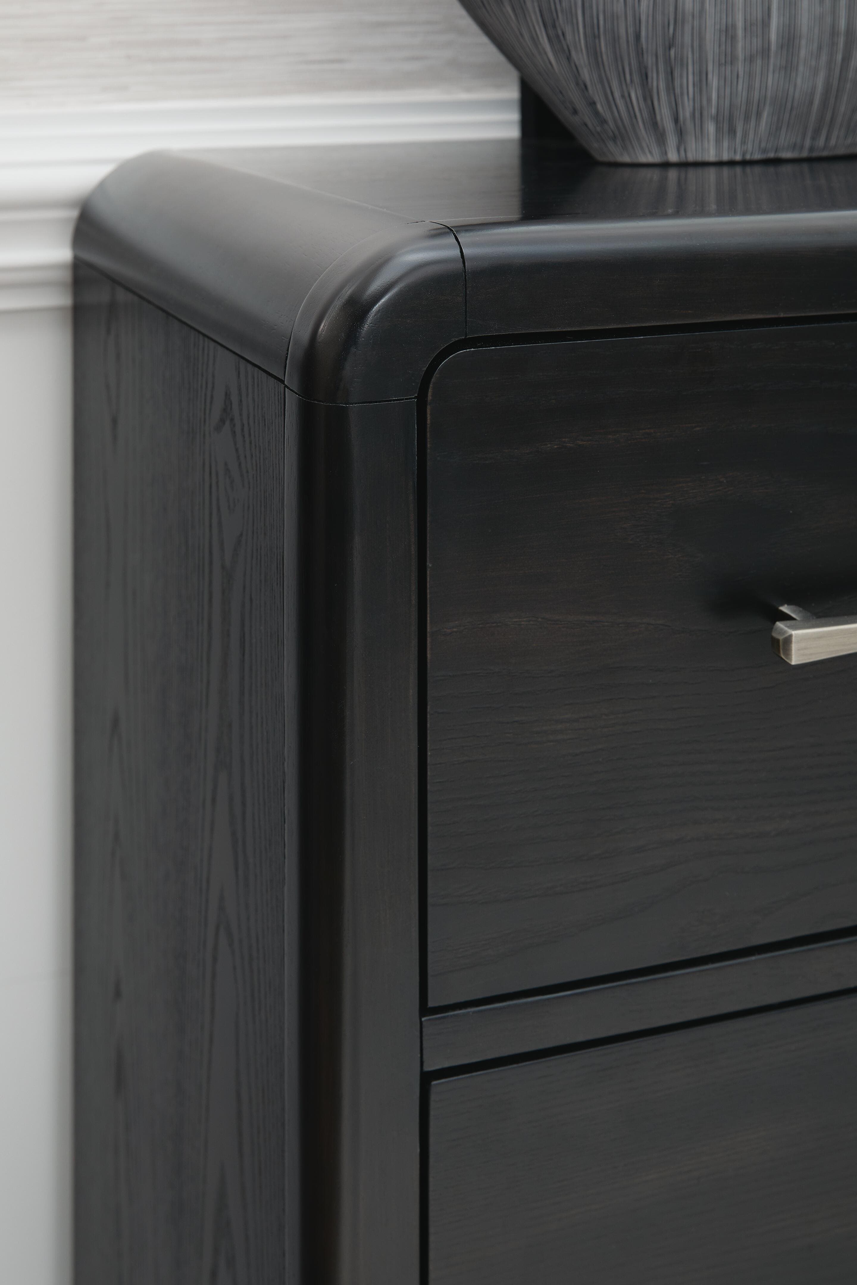 Rowanbeck Dresser and Mirror — Black/Gray — view 4