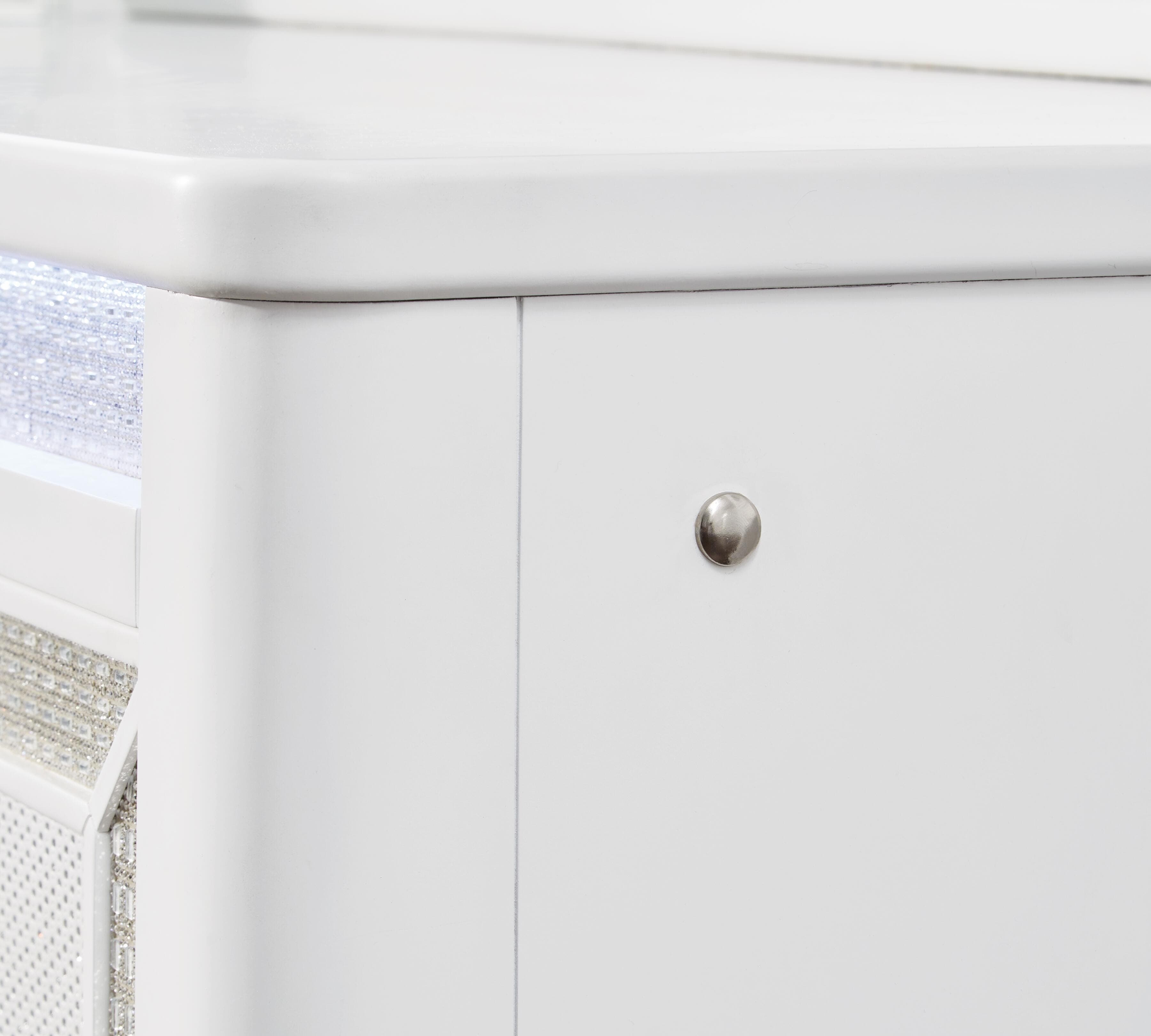 Chalanna Dresser and Mirror — White — view 8