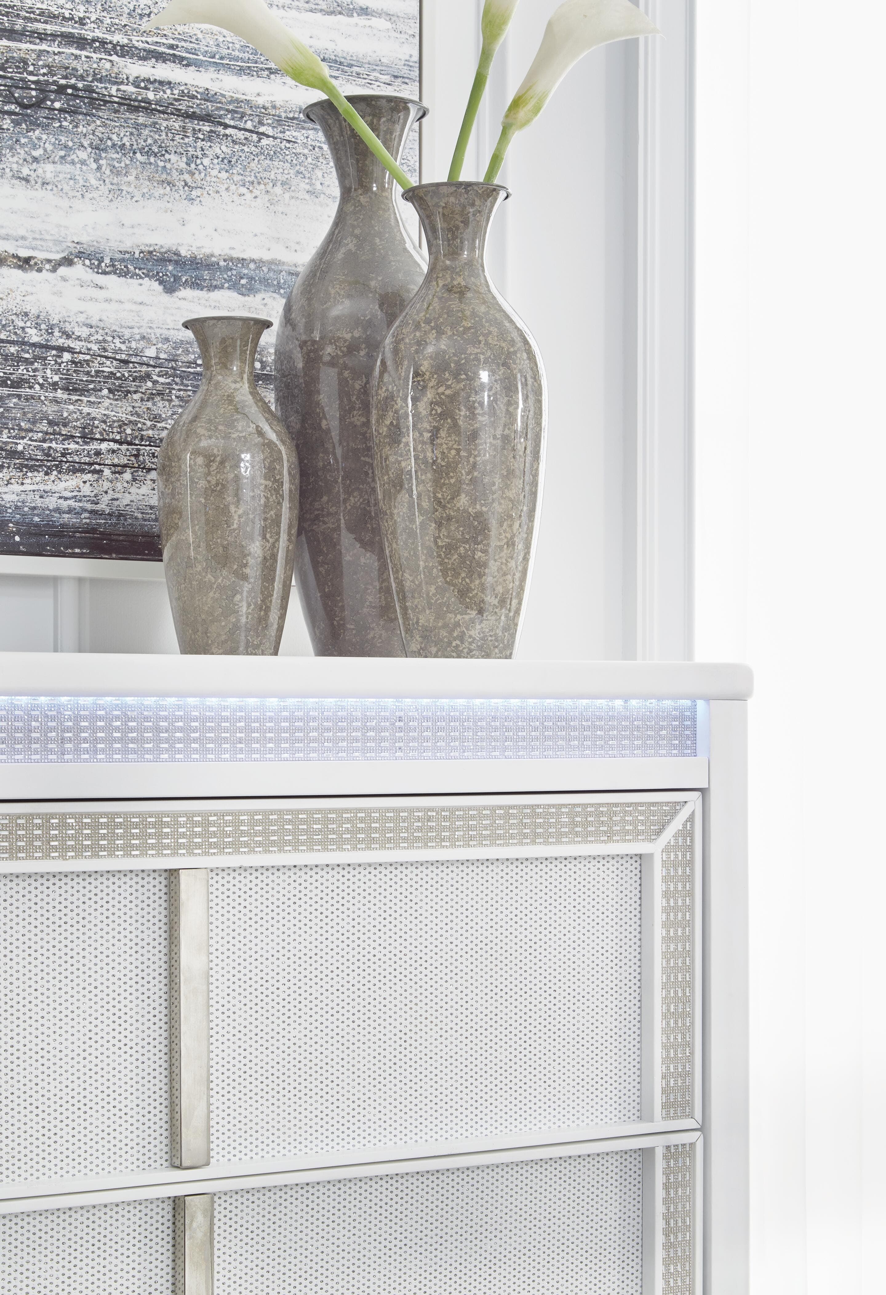 Chalanna Chest of Drawers — White — view 6