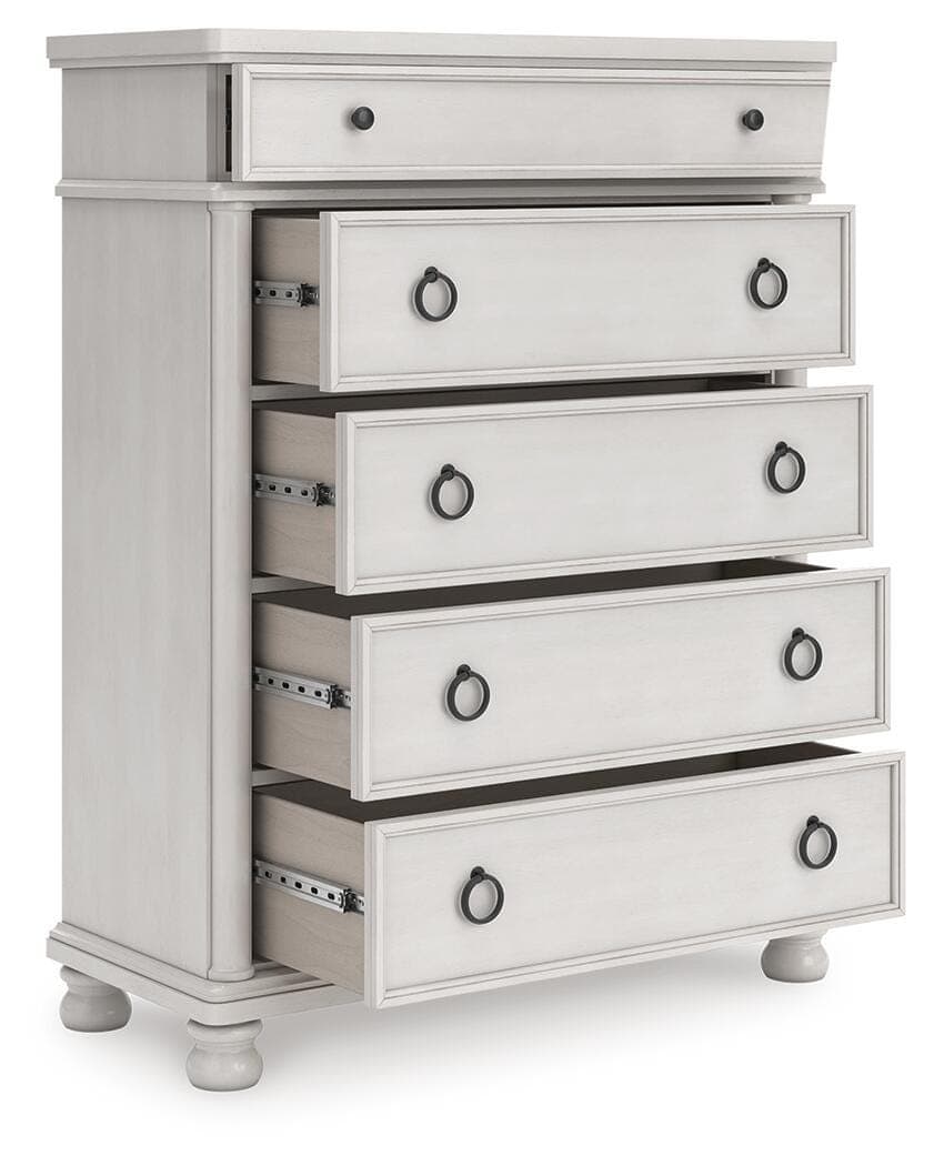 Chadworth Chest of Drawers — White — view 2