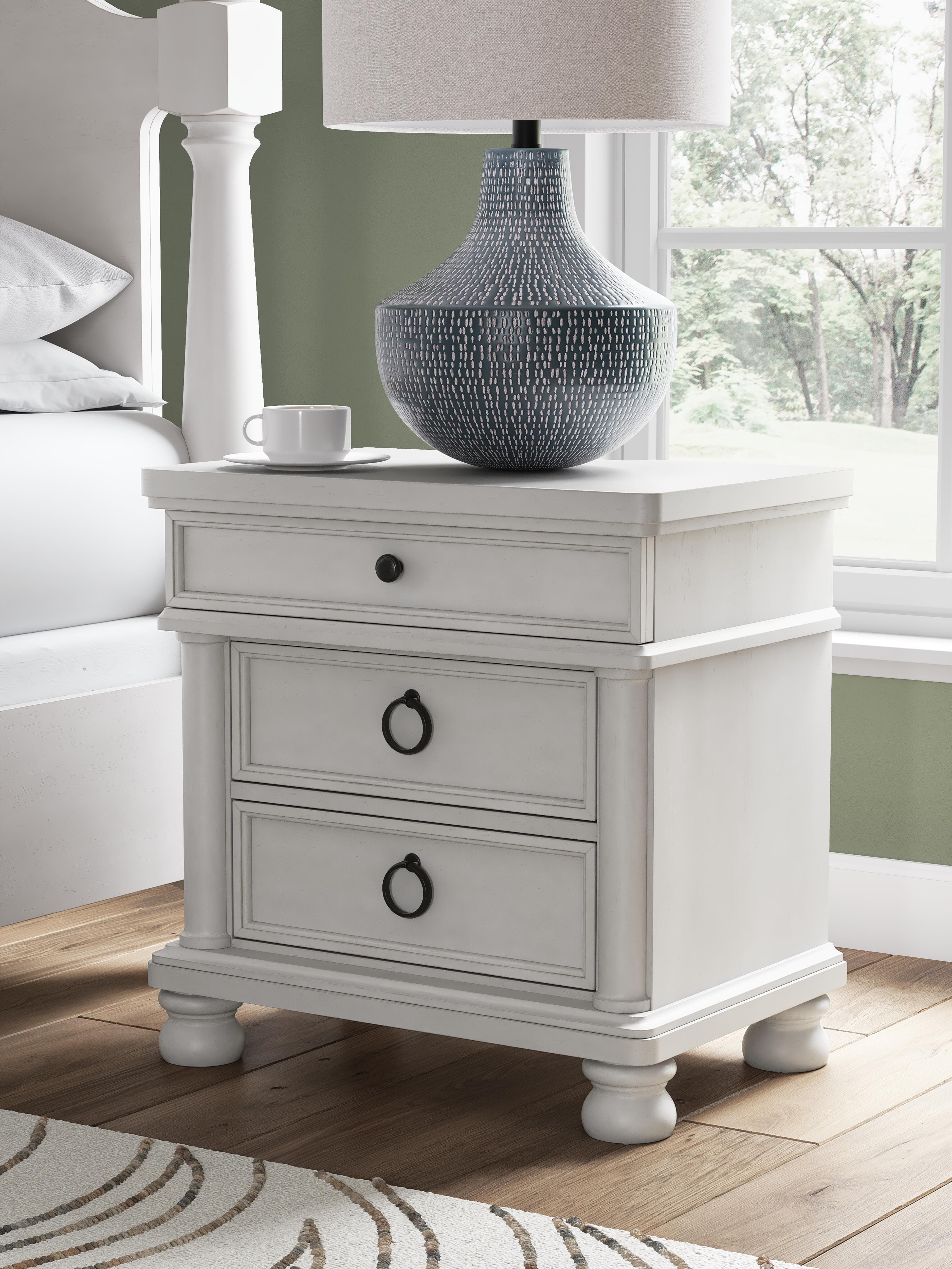 Chadworth Nightstand — White — view 2