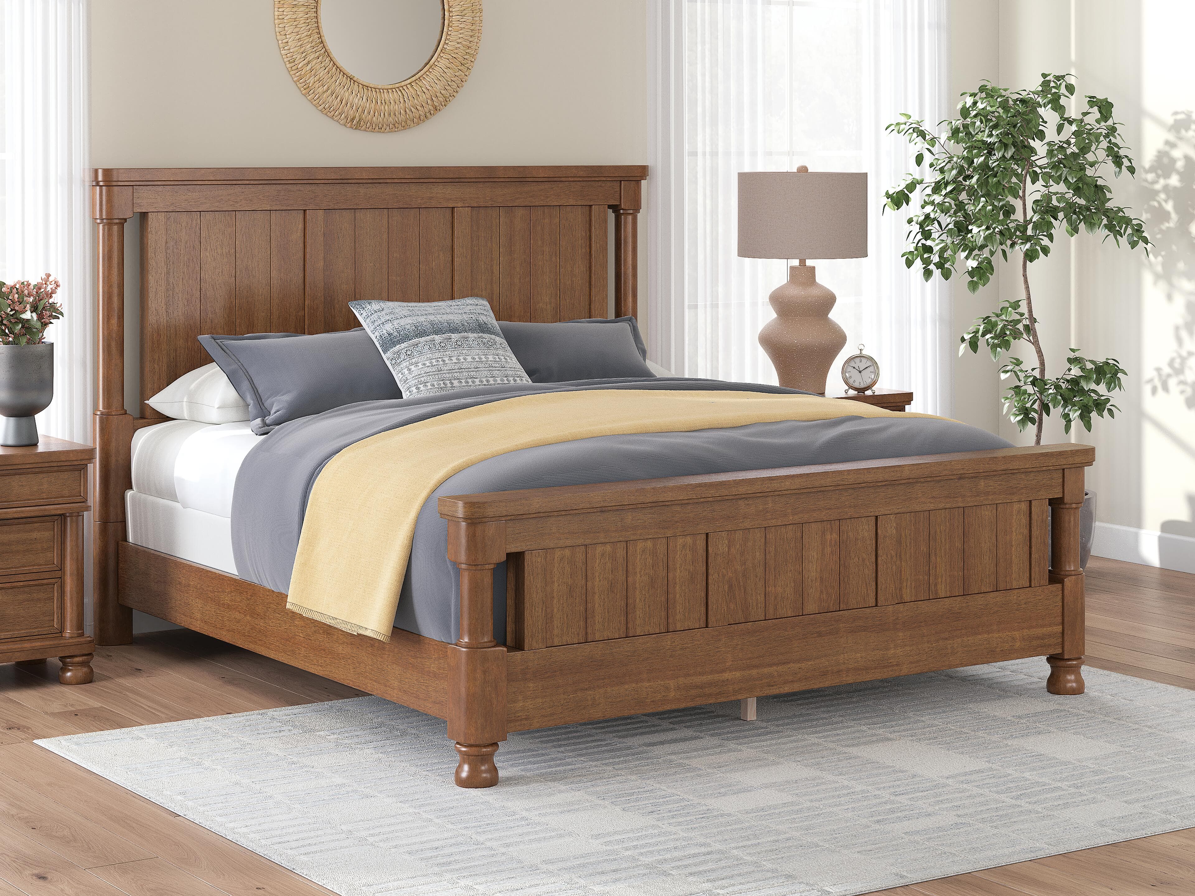 Chadworth California King Poster Bed — Brown — view 2