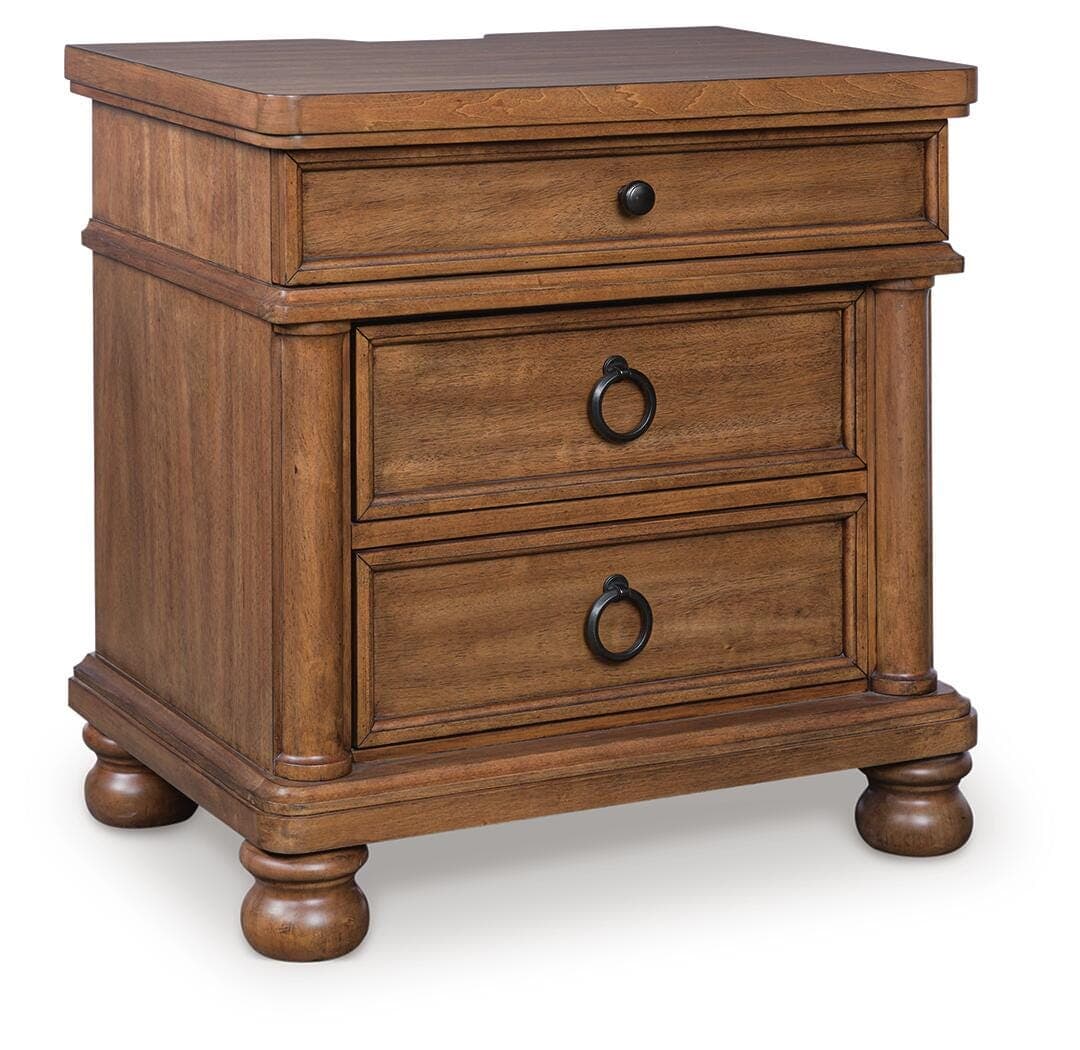 Chadworth Nightstand — Brown/Beige — Elite Furniture Cincinnati