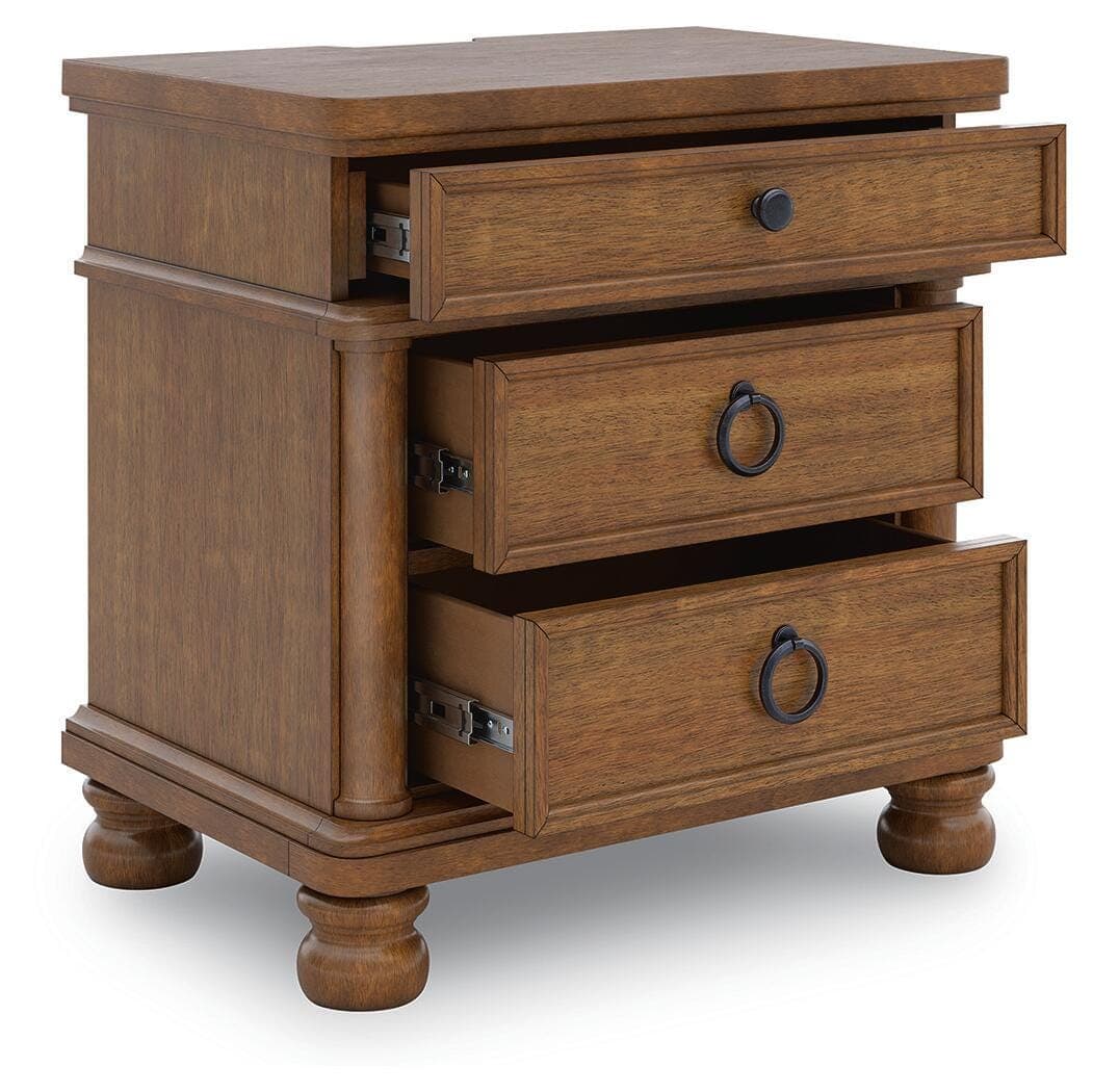 Chadworth Nightstand — Brown/Beige — view 3