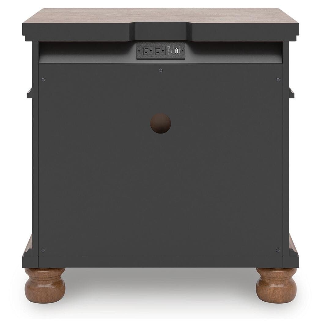 Chadworth Nightstand — Brown/Beige — view 6