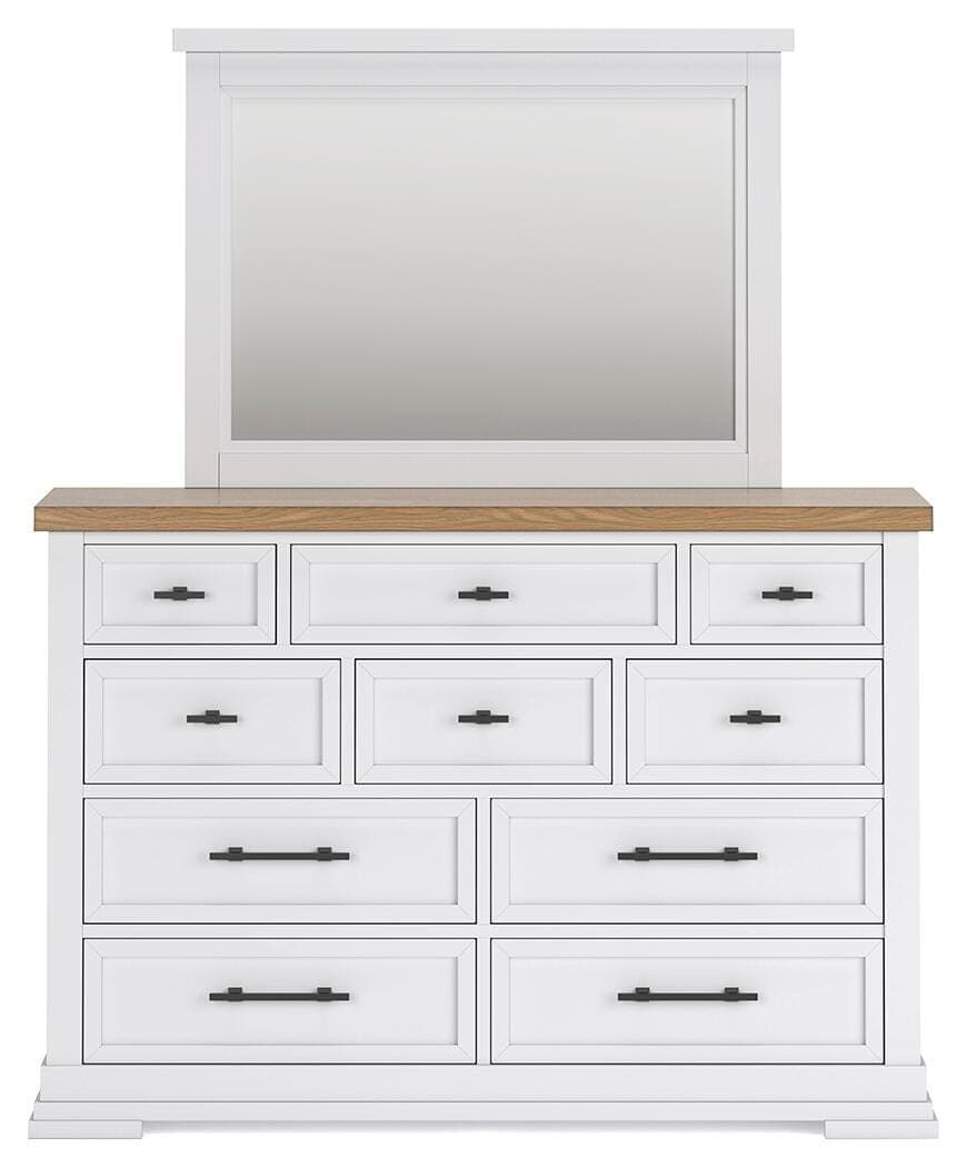 Ashbryn Dresser and Mirror — White — view 6