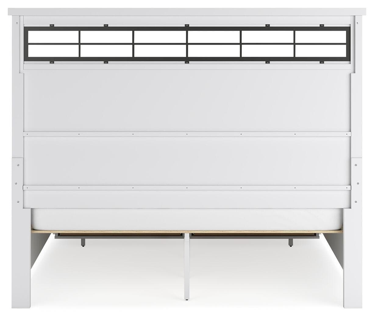 Ashbryn California King Panel Storage Bed — White — view 6