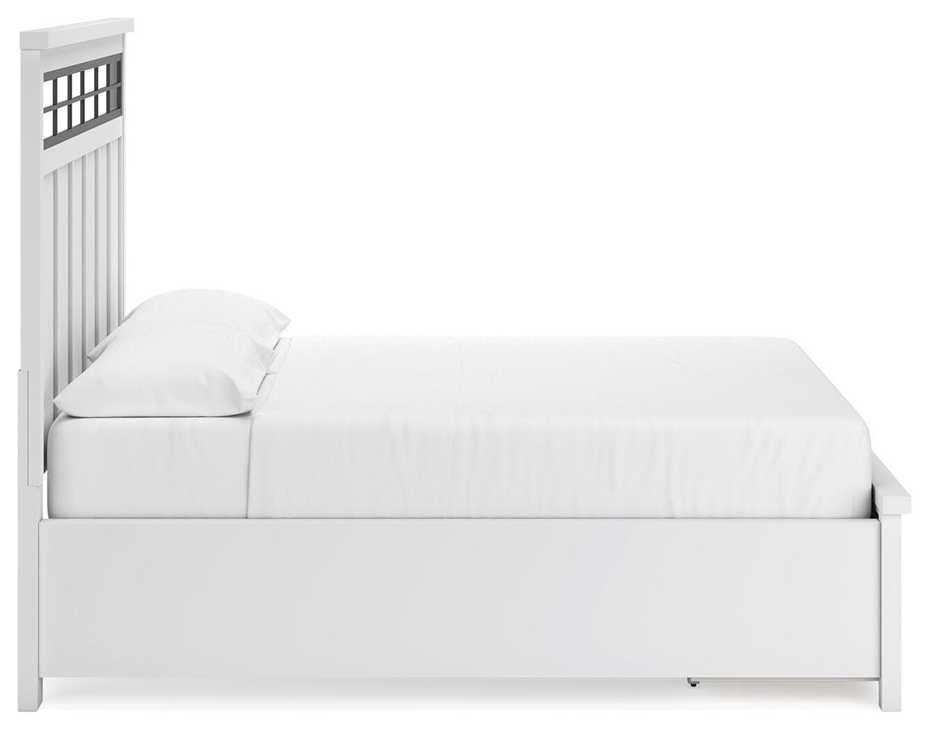 Ashbryn California King Panel Storage Bed — White — view 8