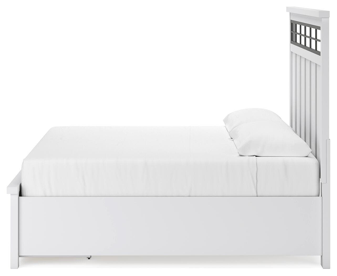 Ashbryn King Panel Storage Bed — White — view 7