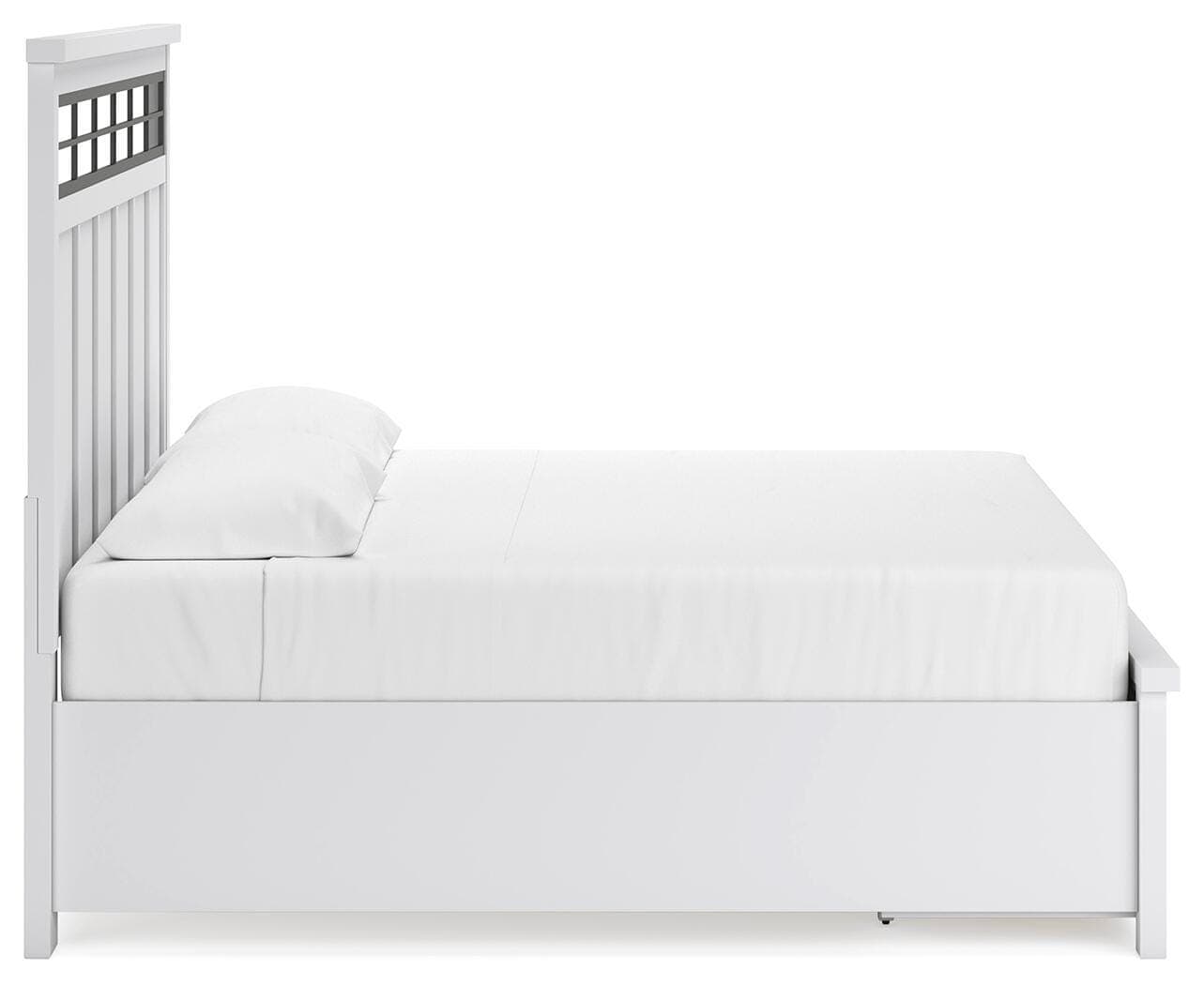 Ashbryn King Panel Storage Bed — White — view 8