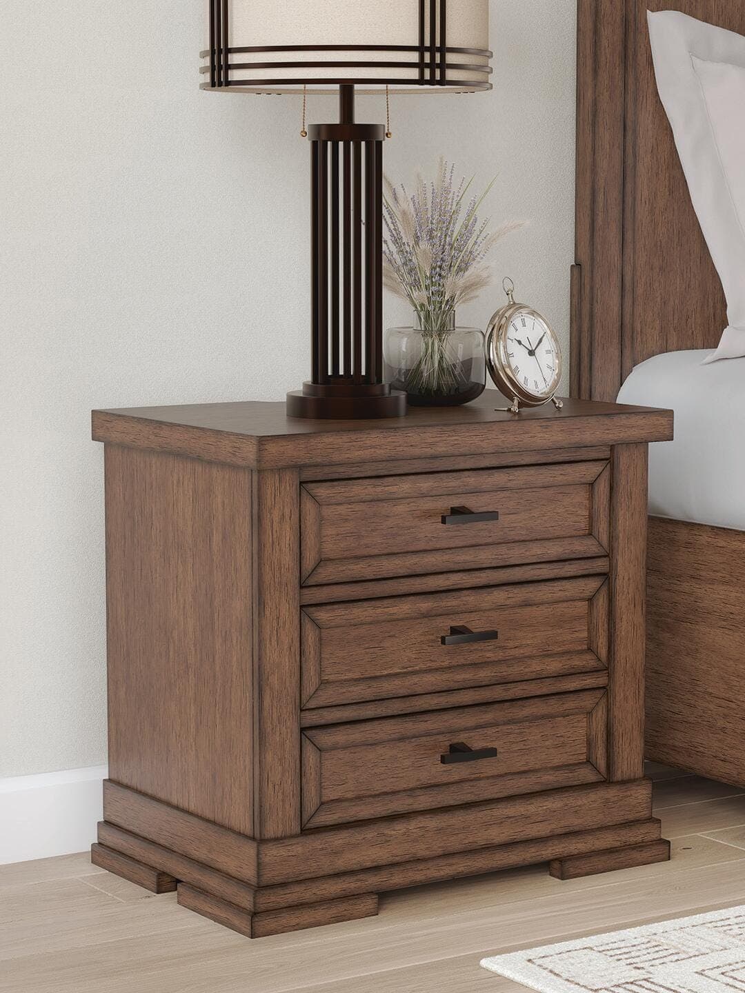 Taffenbrook Nightstand — Brown/Beige — view 2