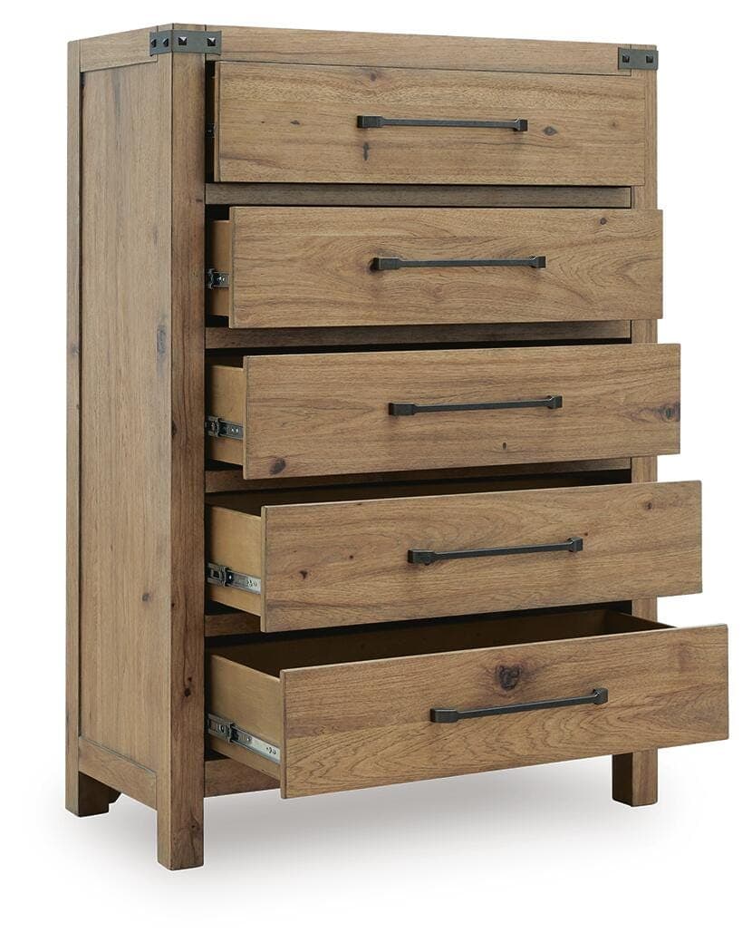 Ridgester Chest of Drawers — Brown/Beige — view 3