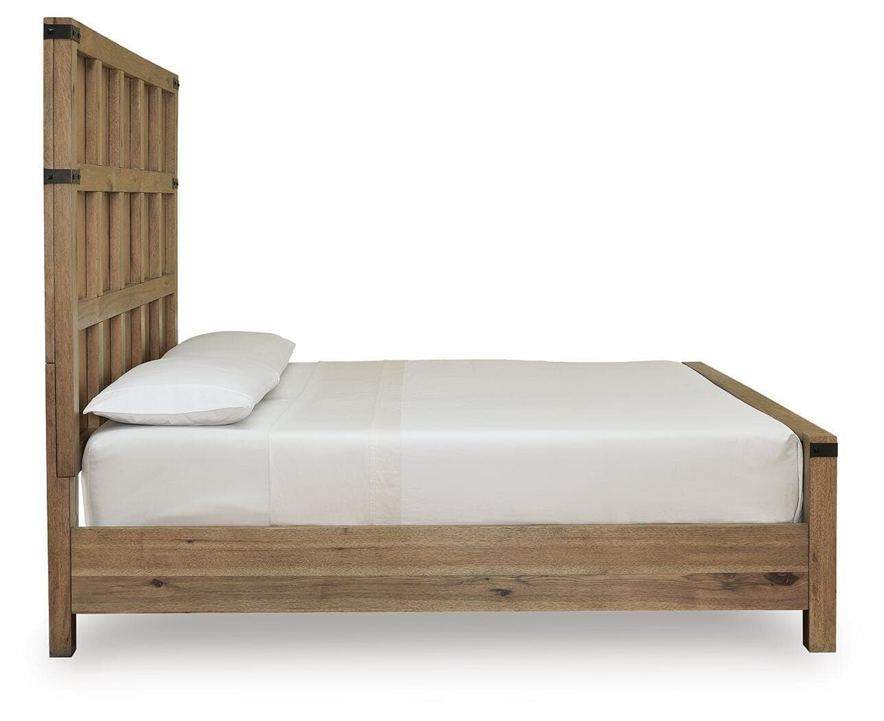 Ridgester King Panel Bed — Light Brown — view 5