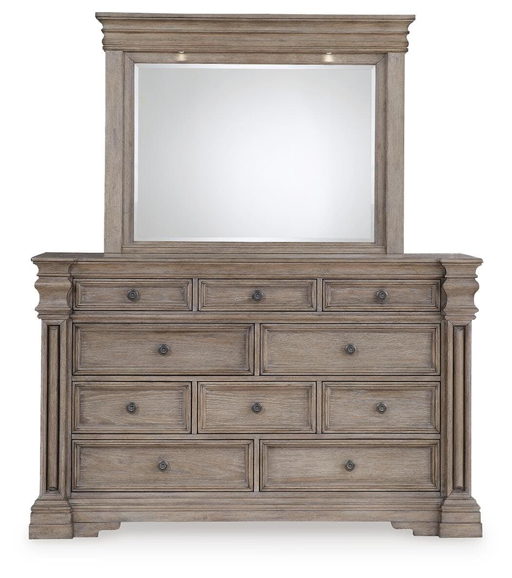 Blairhurst Dresser and Mirror — Black/Gray & Brown/Beige — view 3