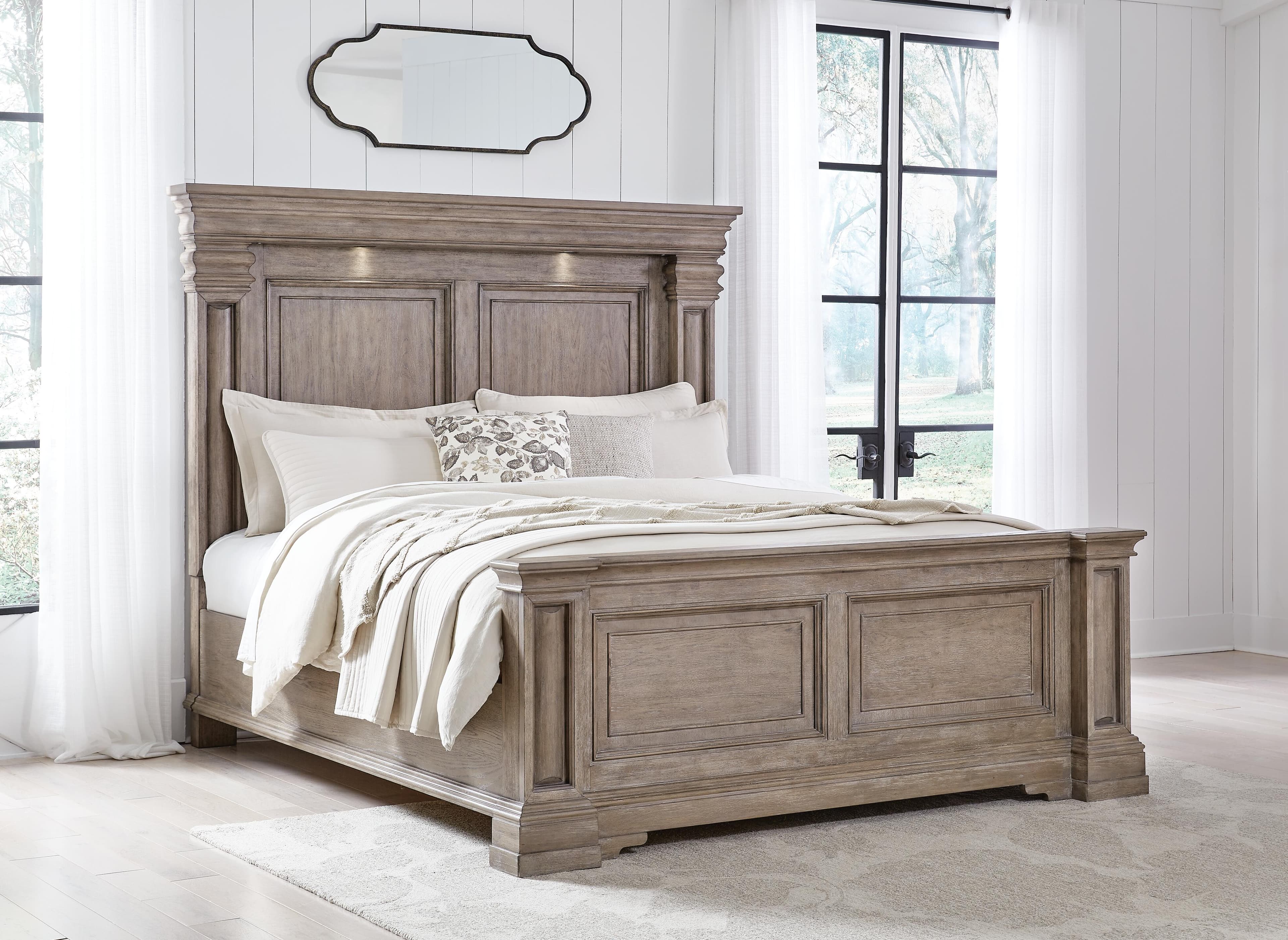 Blairhurst King Panel Bed — Black/Gray & Brown/Beige — view 2