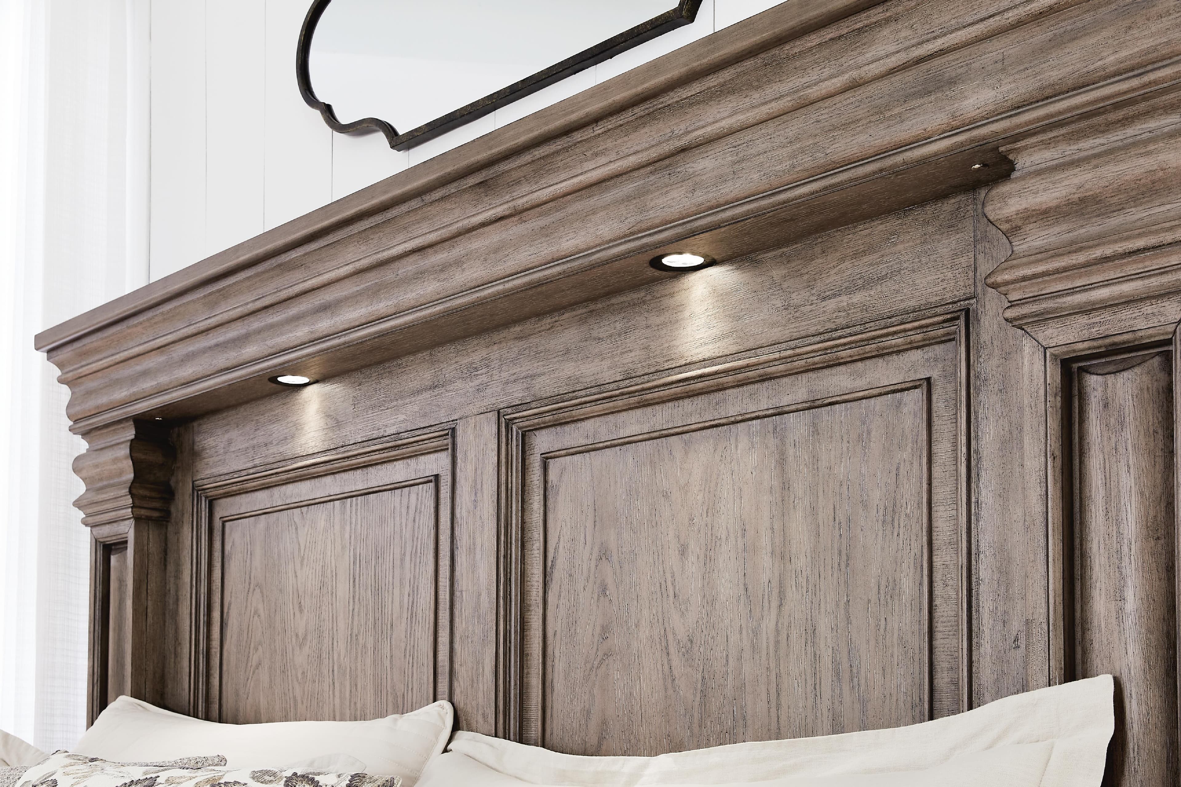 Blairhurst King Panel Bed — Black/Gray & Brown/Beige — view 6