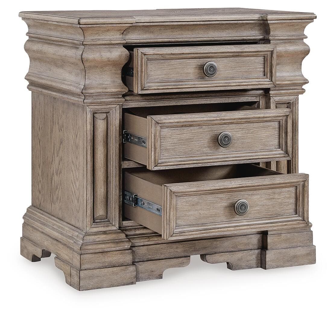 Blairhurst Nightstand — Black/Gray & Brown/Beige — view 3
