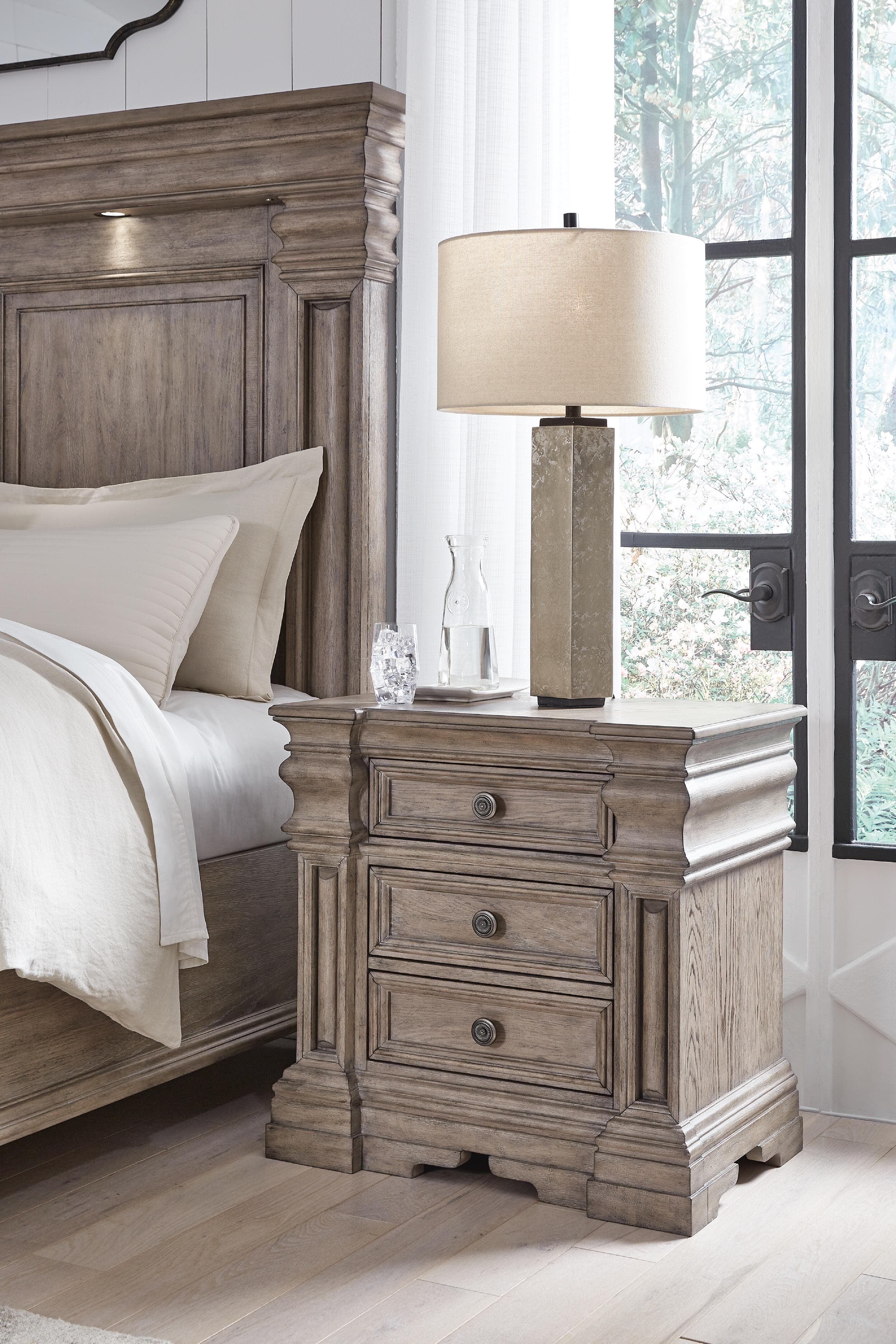 Blairhurst Nightstand — Black/Gray & Brown/Beige — view 2