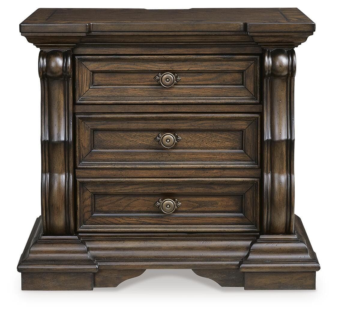 Maylee Nightstand — Brown/Beige — view 4