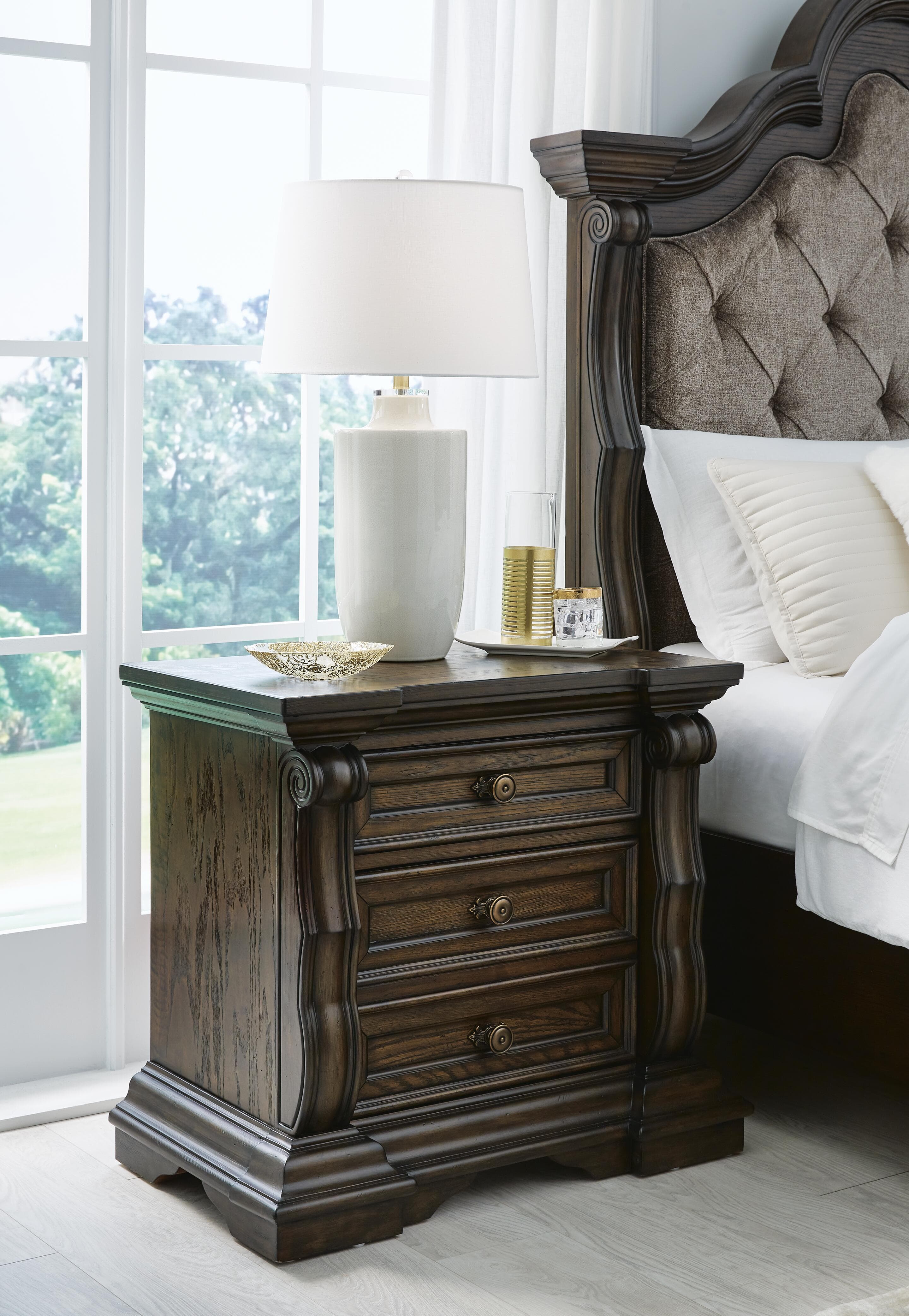 Maylee Nightstand — Brown/Beige — view 2