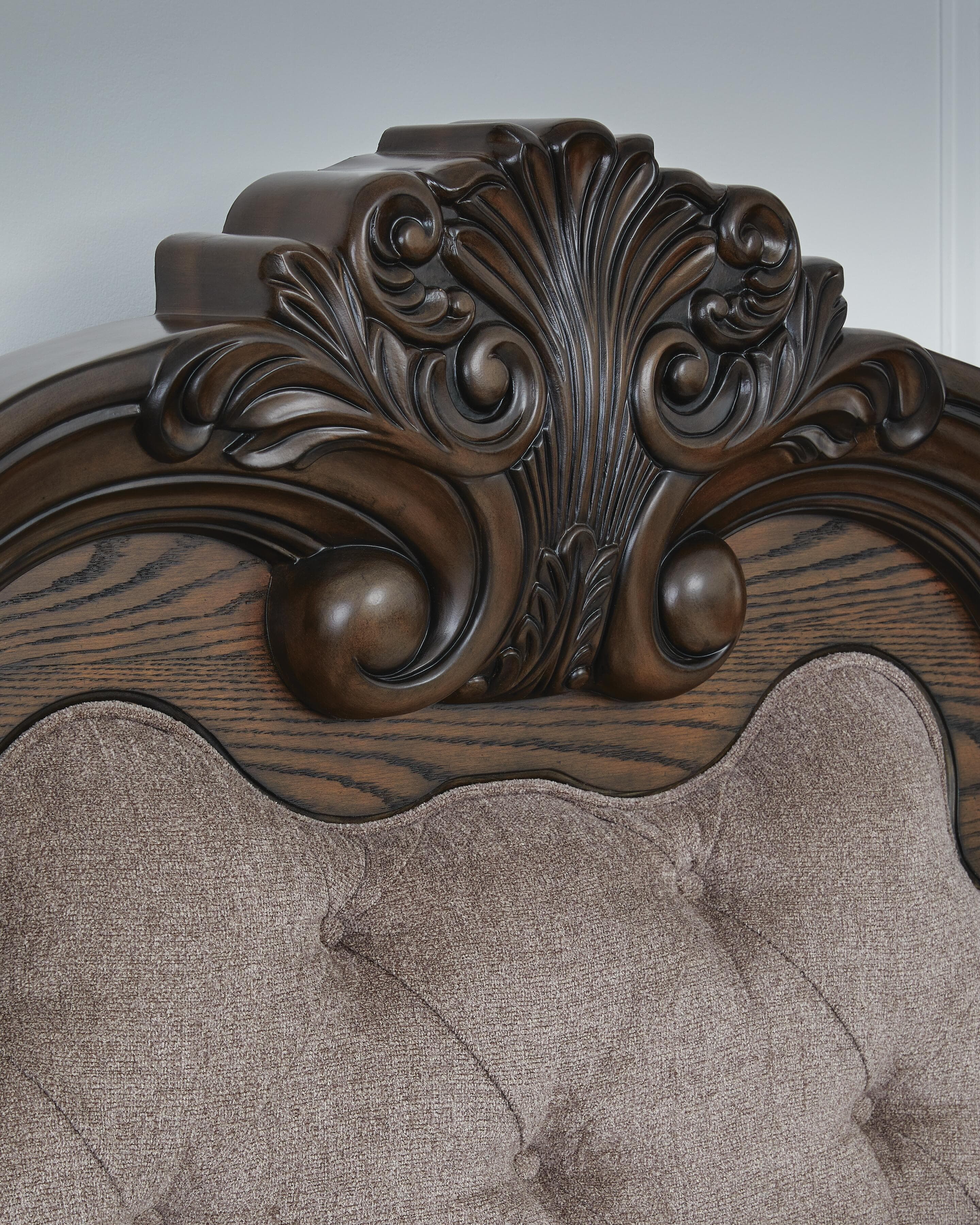 Maylee Queen Upholstered Bed — Brown/Beige — view 5
