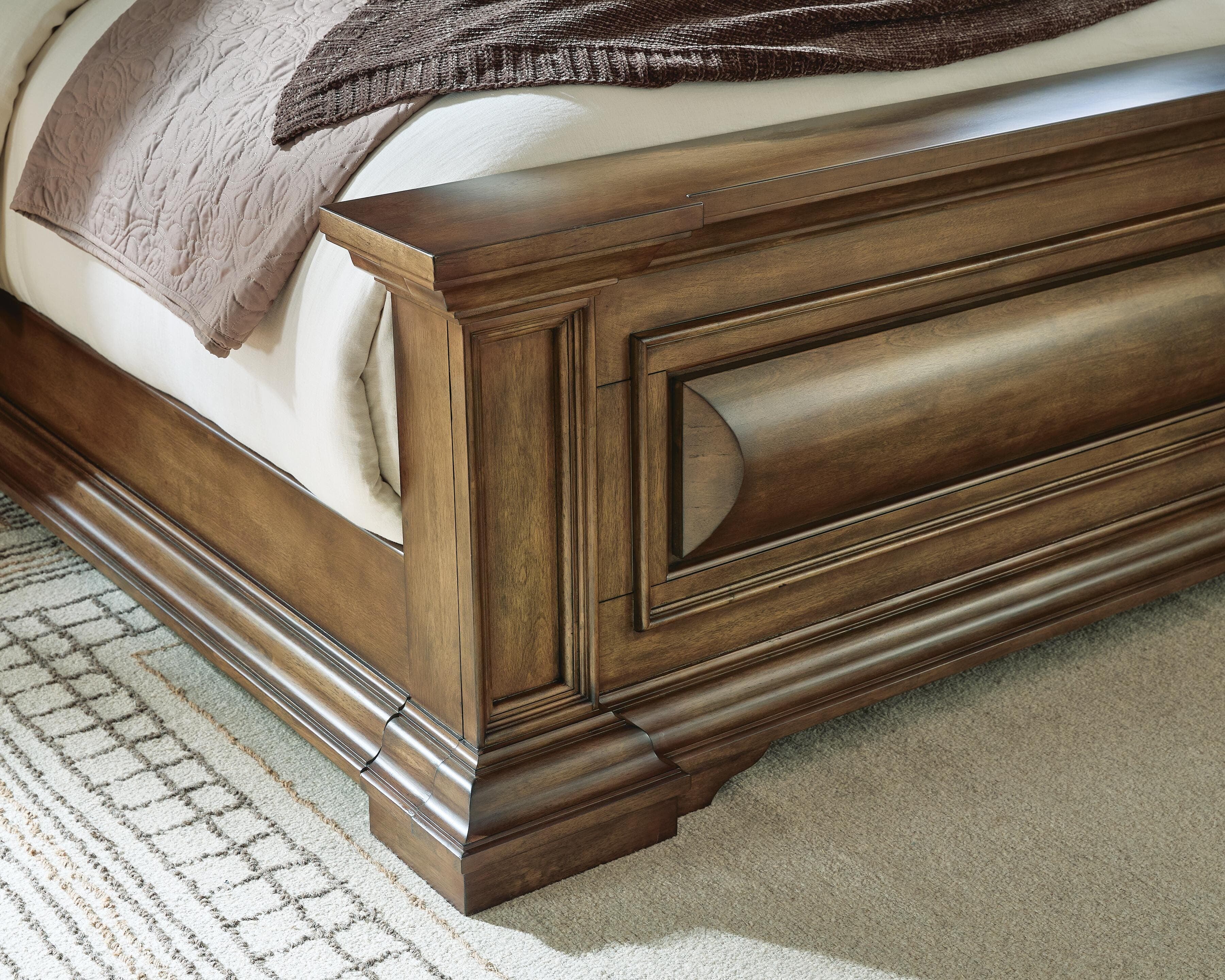 Channley California King Panel Bed — Brown — view 7