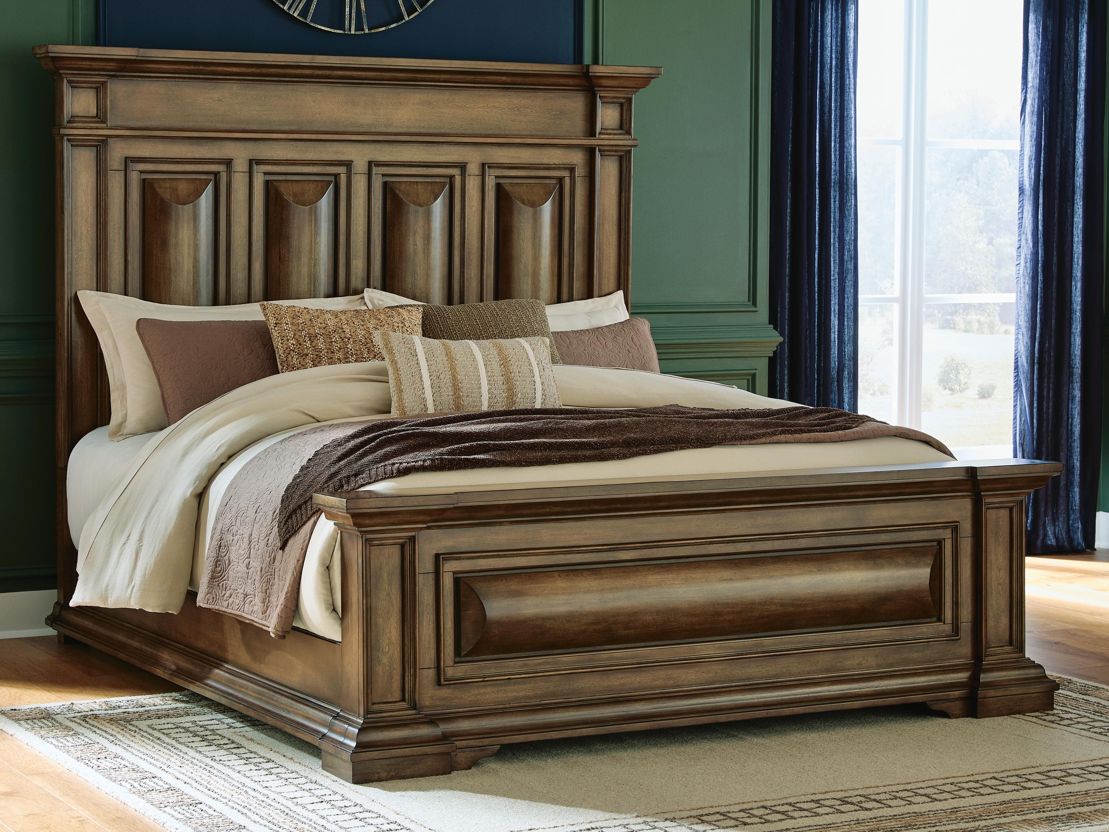 Channley California King Panel Bed — Brown — view 2