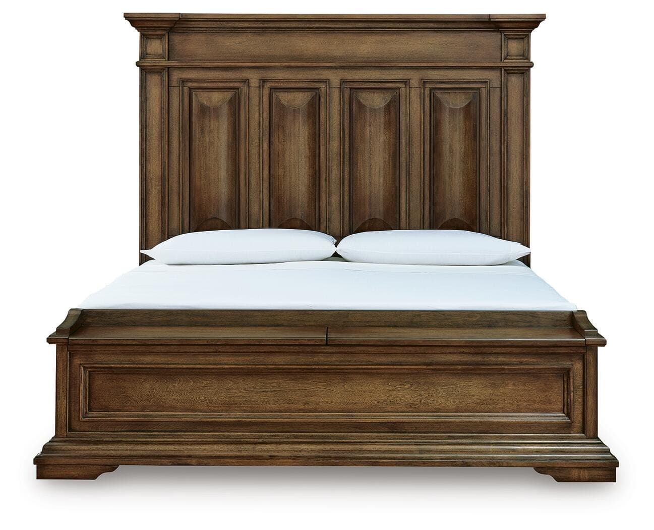Channley California King Panel Storage Bed — Brown — view 5