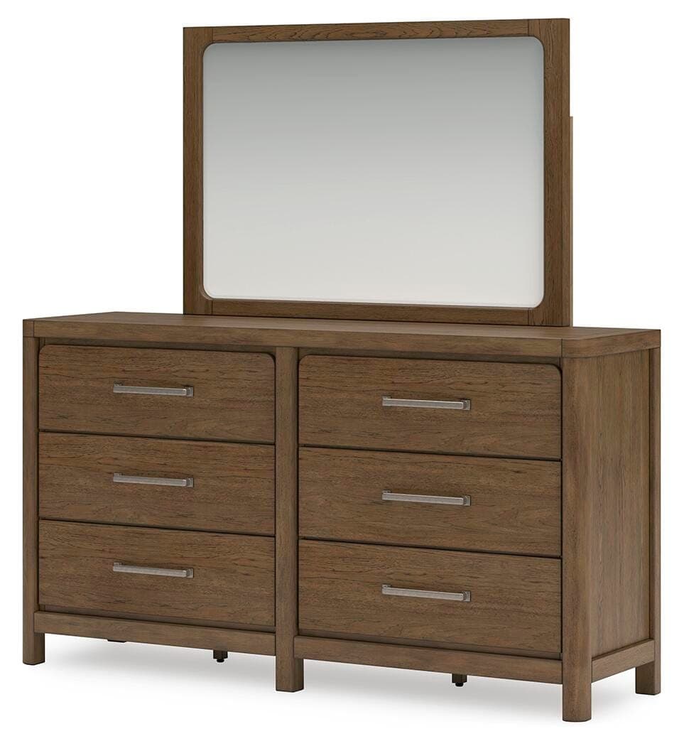Cabalynn Dresser and Mirror — Brown/Beige — view 3