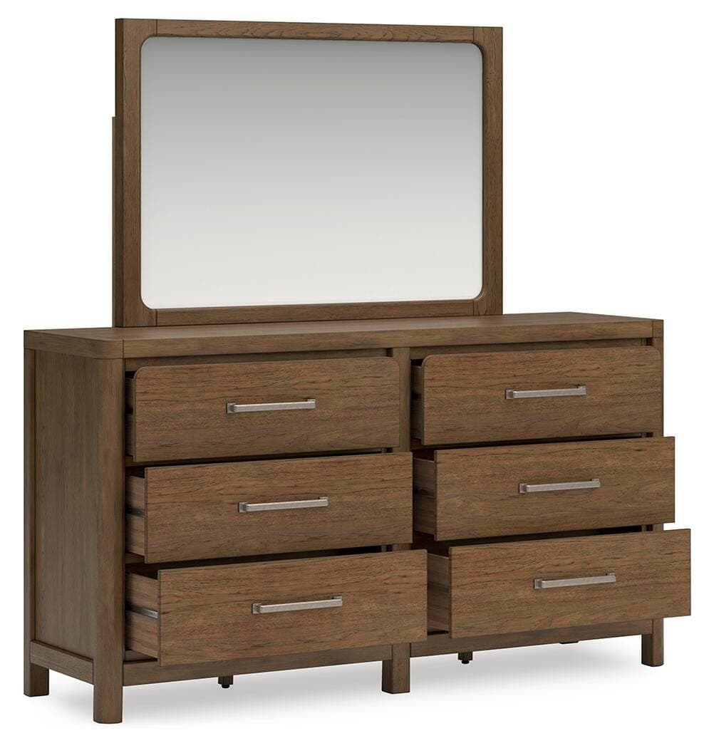 Cabalynn Dresser and Mirror — Brown/Beige — view 4