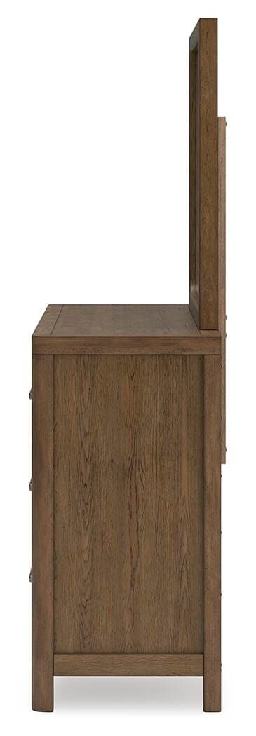 Cabalynn Dresser and Mirror — Brown/Beige — view 7