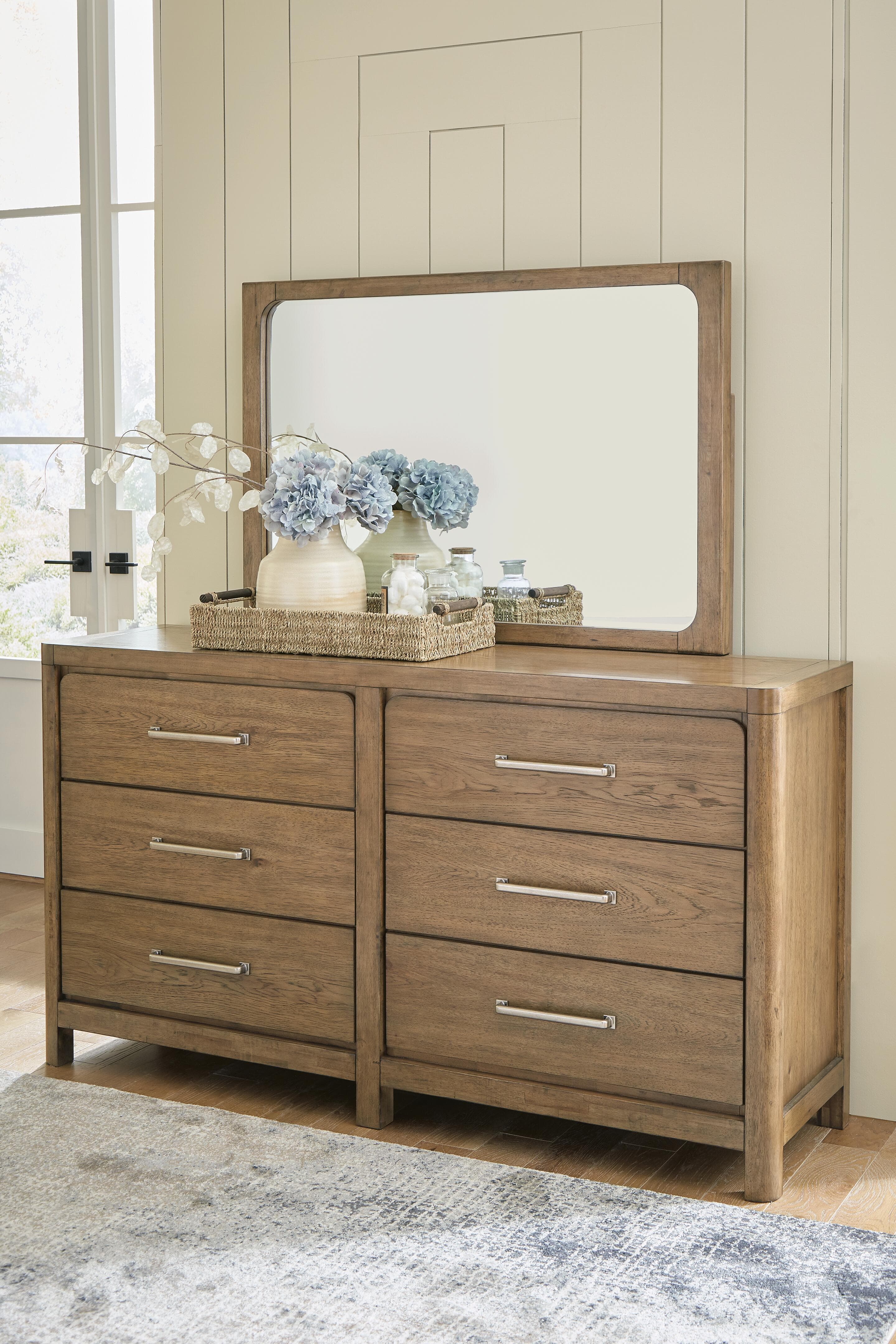 Cabalynn Dresser and Mirror — Brown/Beige — view 2