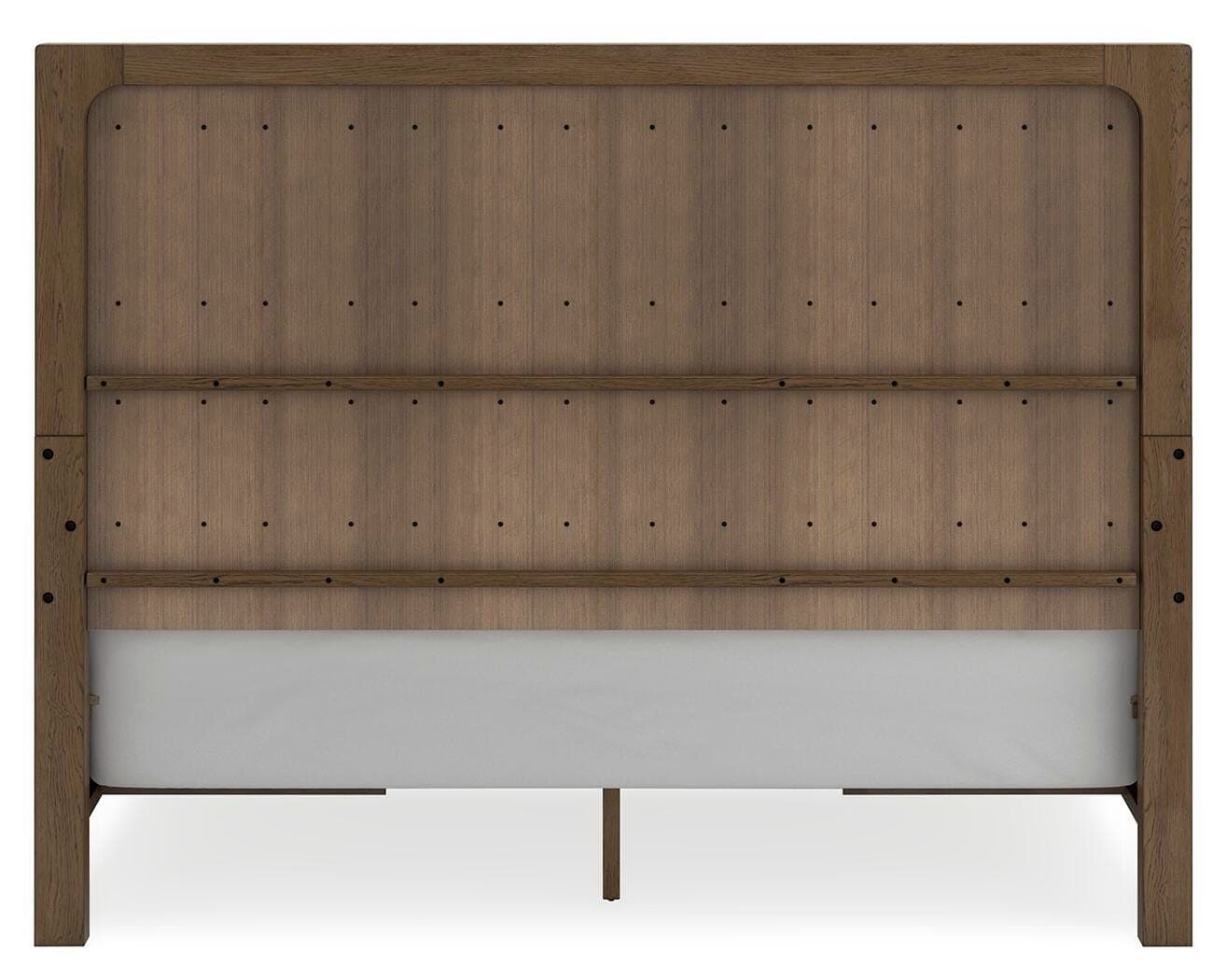 Cabalynn California King Panel Bed with Storage — Brown/Beige — view 7