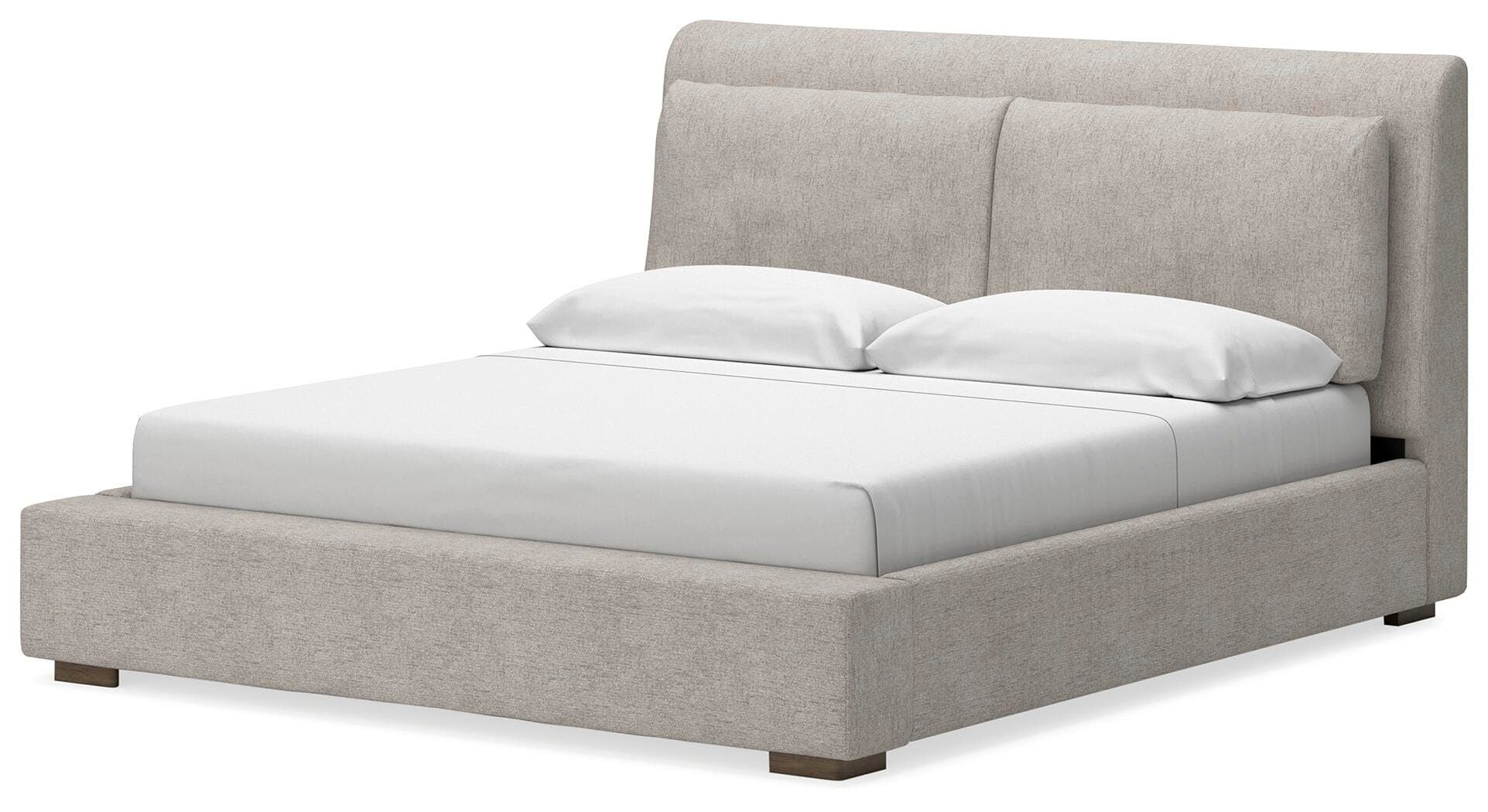 Cabalynn Queen Upholstered Bed — Brown/Beige — view 4