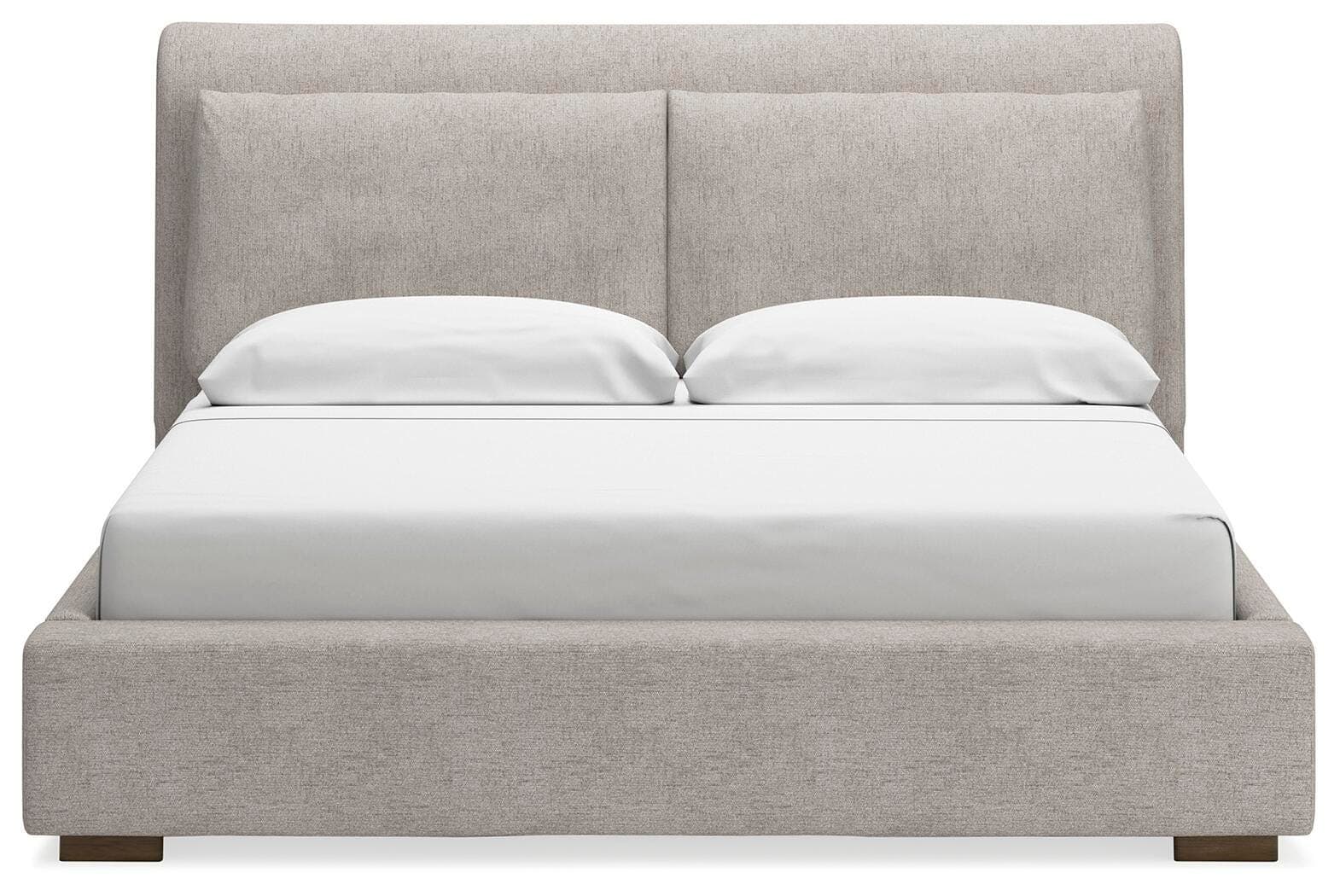Cabalynn Queen Upholstered Bed — Brown/Beige — view 5