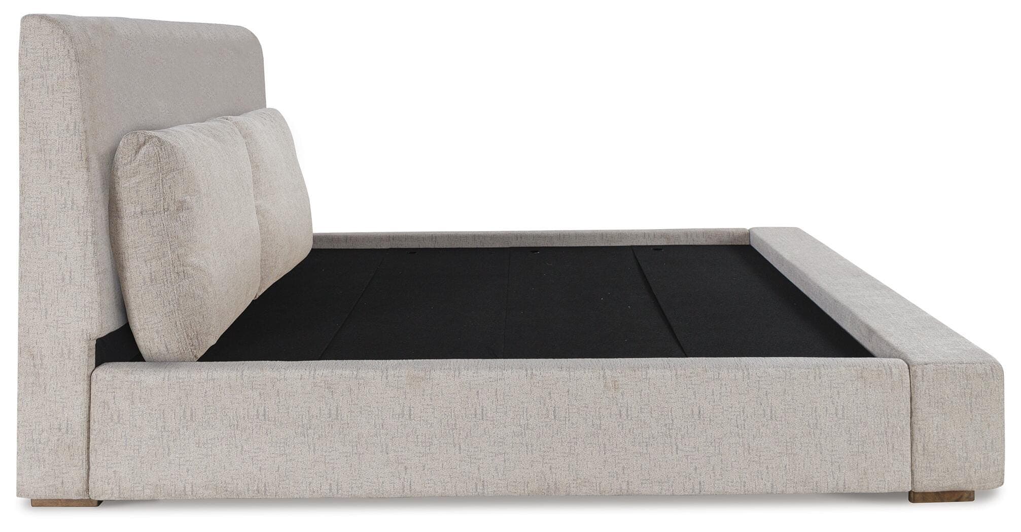 Cabalynn King Upholstered Bed — Brown/Beige — view 7