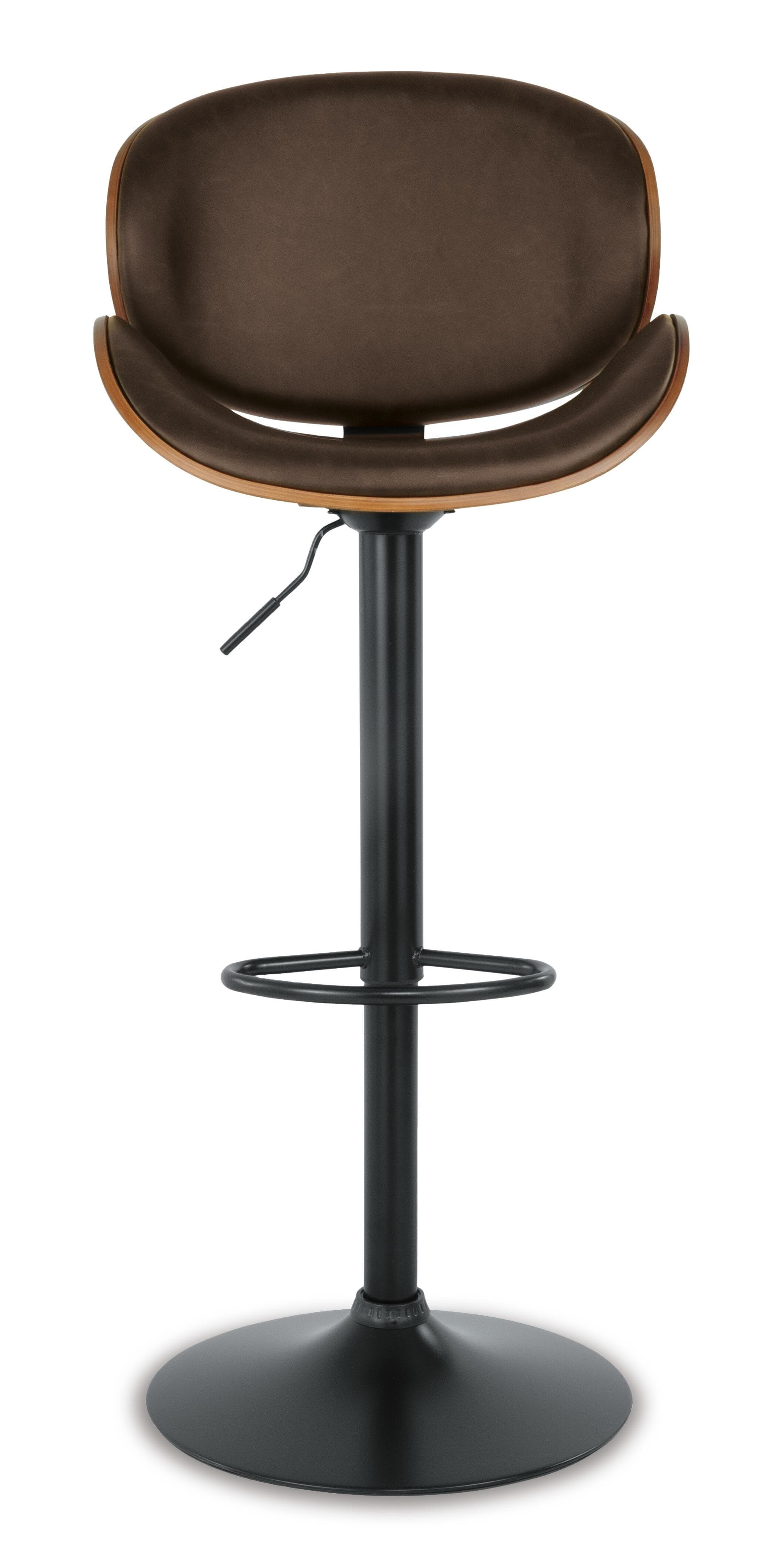 Bellatier Adjustable Height Bar Stool — Brown/Beige — view 7