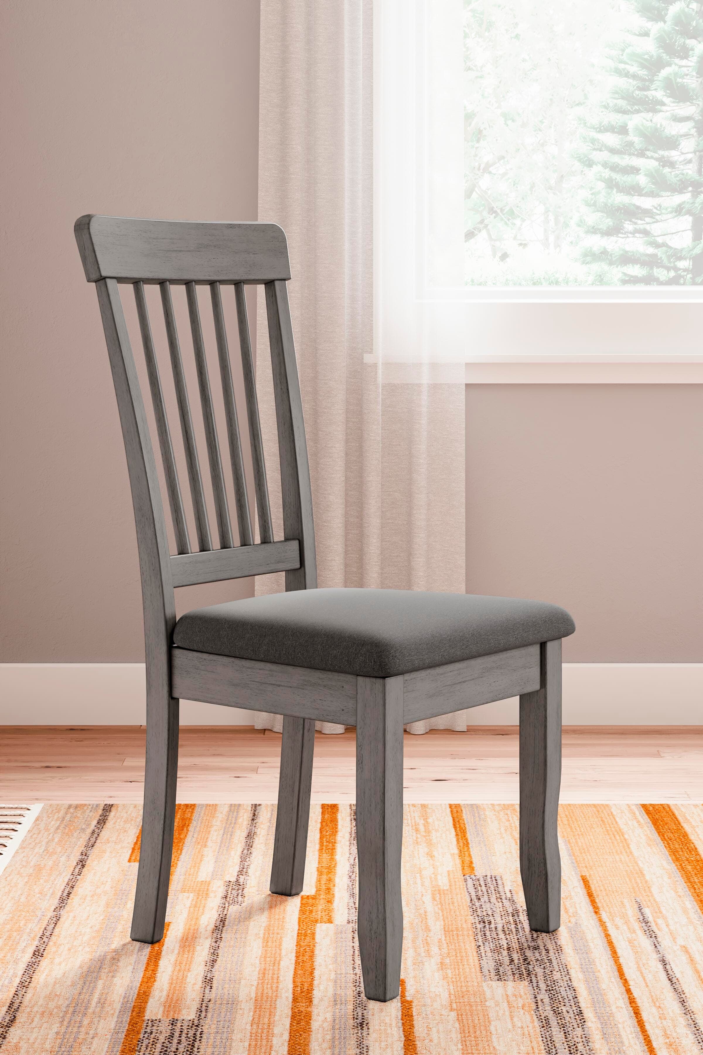 Shullden Dining Chair — Black/Gray — view 2