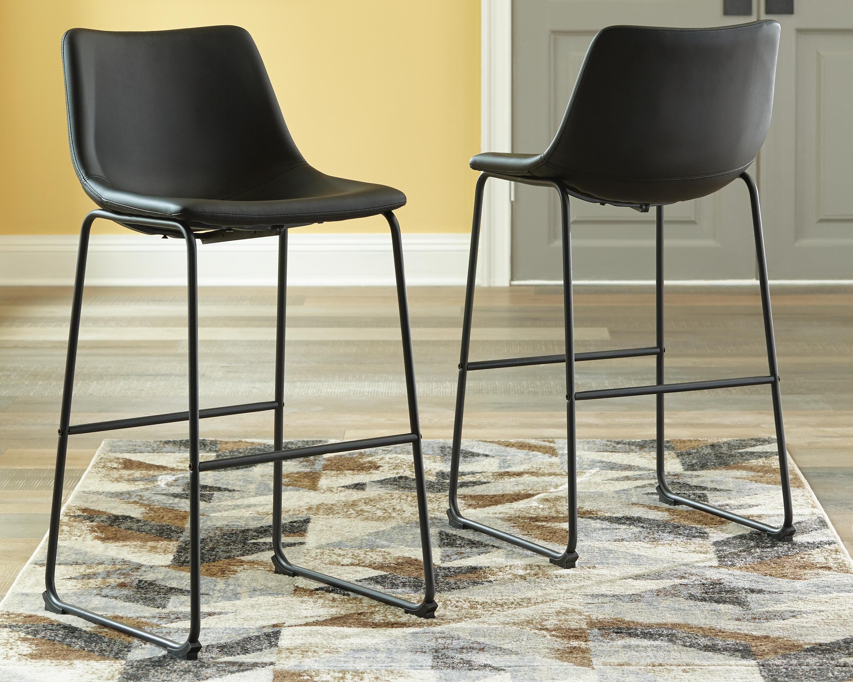 Centiar Pub Height Bar Stool — Black/Gray — view 2