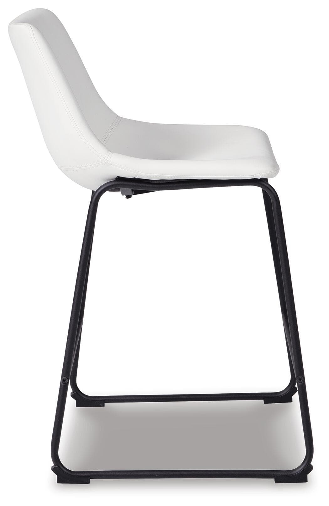 Centiar Counter Height Bar Stool — White & Black/Gray — view 5