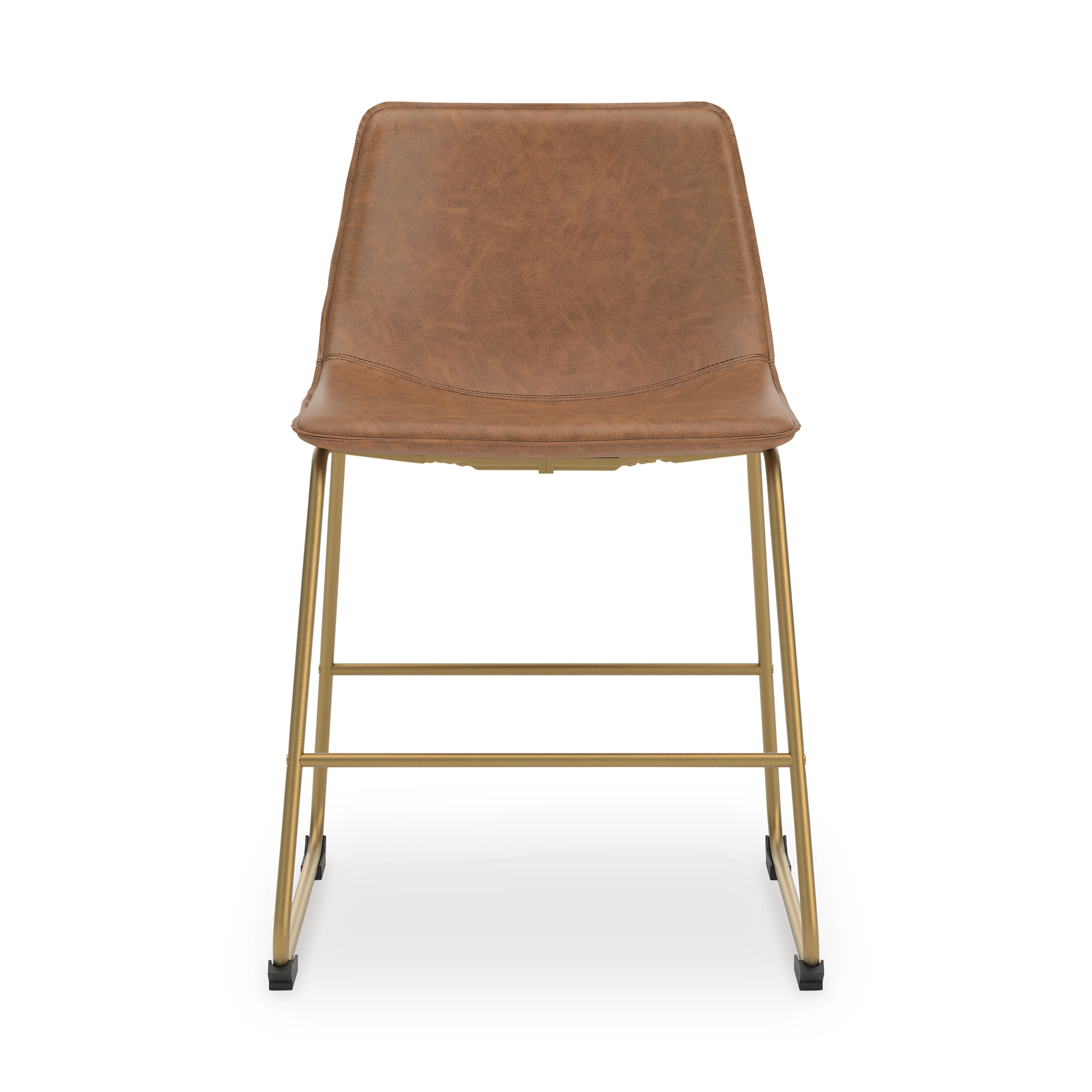 Crandox Dining Chair — Metallic & Brown/Beige — view 3