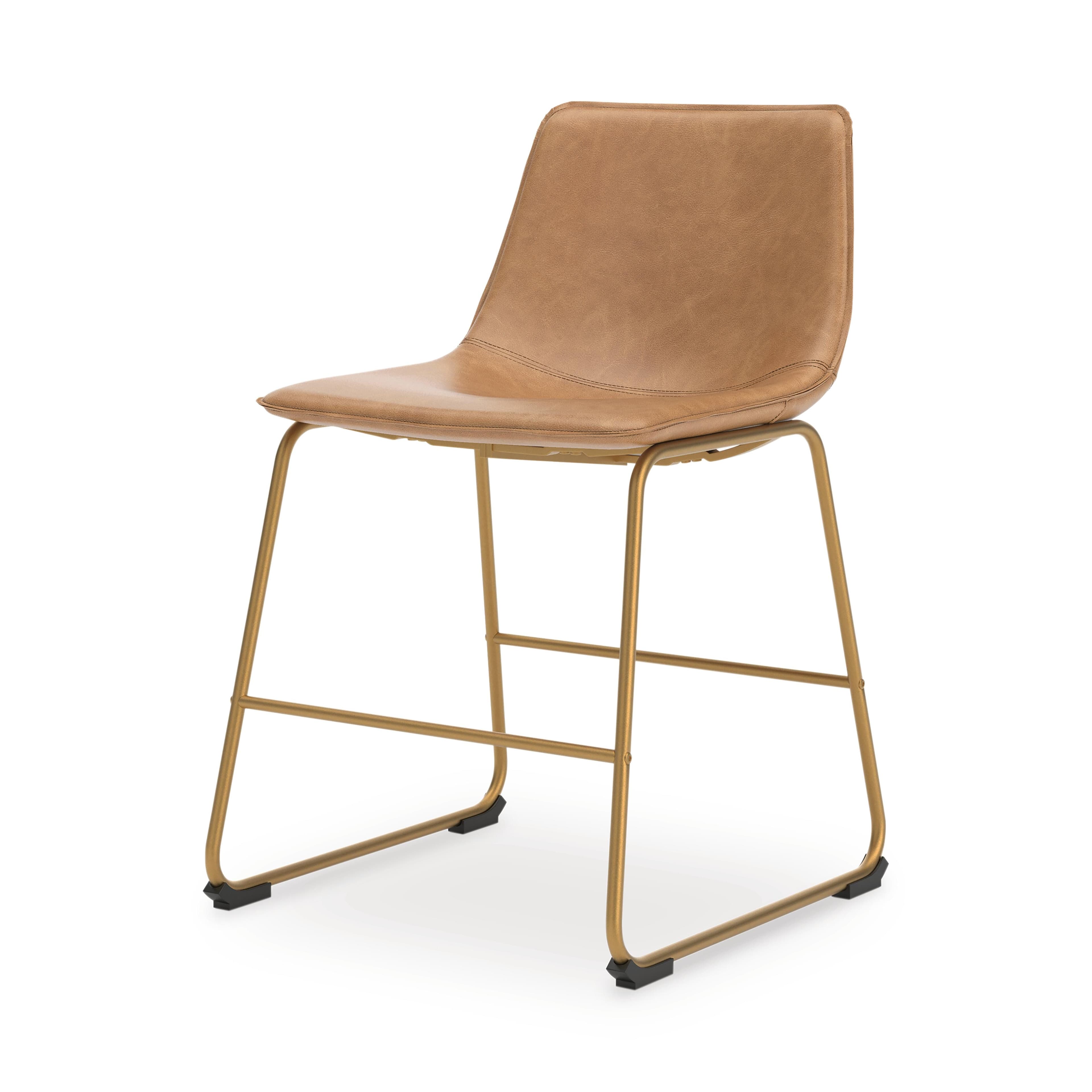 Crandox Dining Chair — Metallic & Brown/Beige — view 7