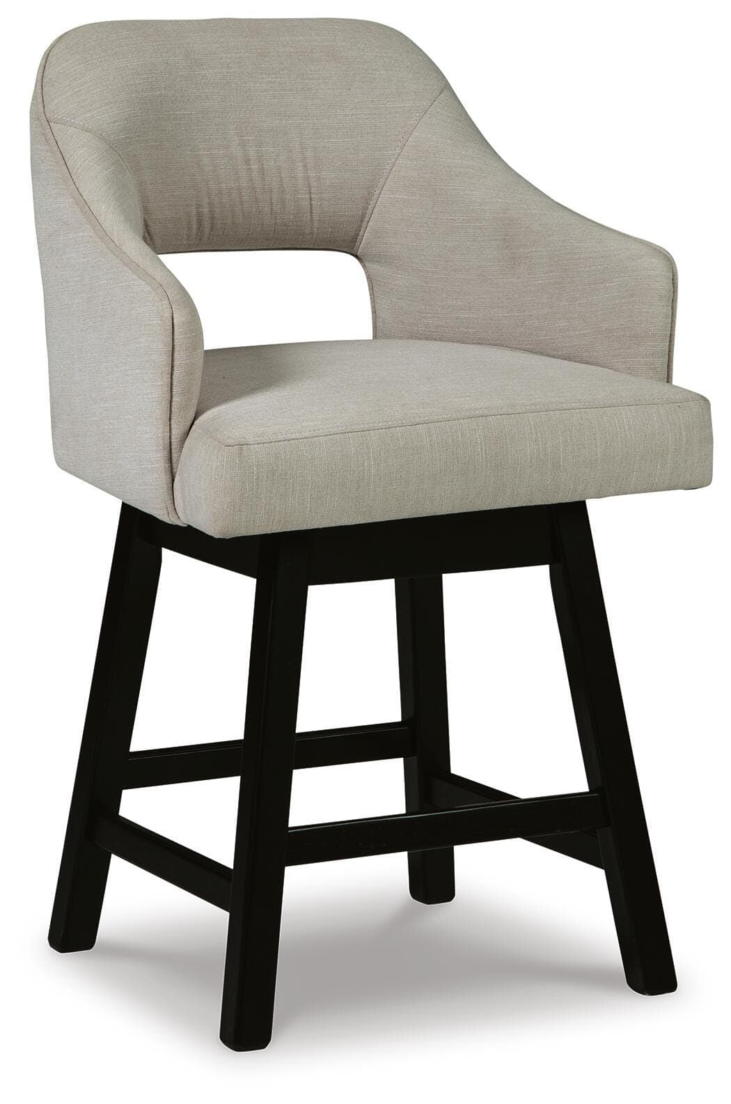 Tallenger Counter Height Bar Stool — White & Brown/Beige — view 3