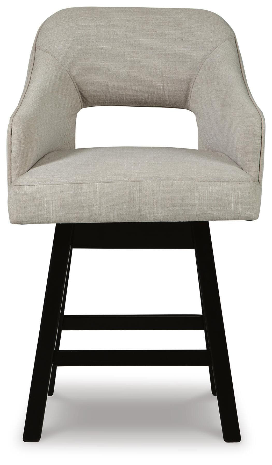 Tallenger Counter Height Bar Stool — White & Brown/Beige — view 5